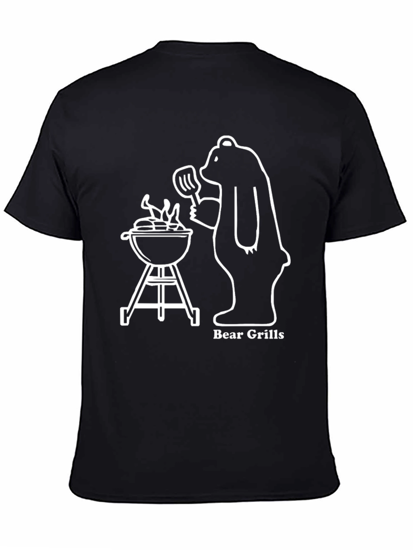 Bear Grills T-Shirt: Funny BBQ Bear Tee