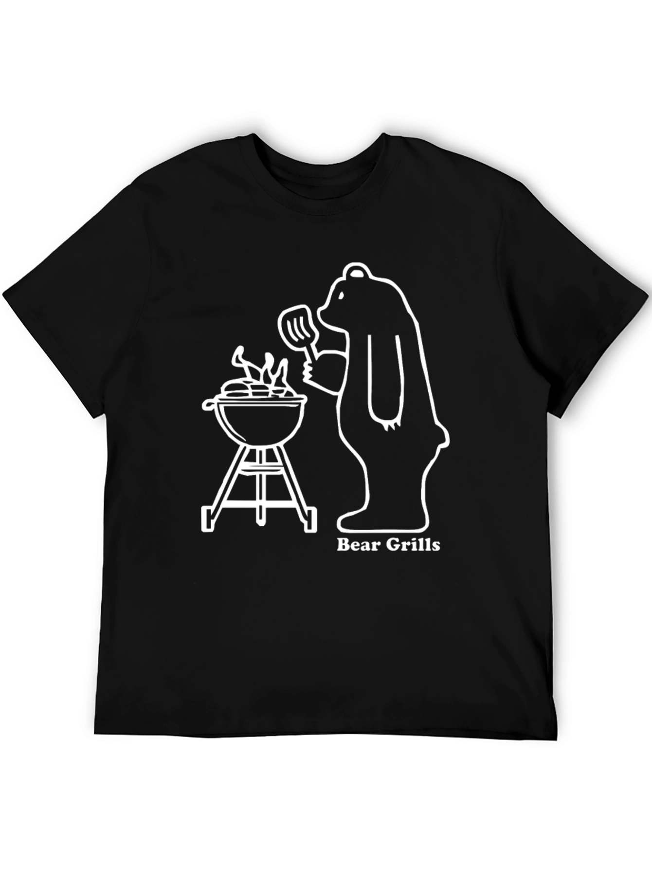 Bear Grills T-Shirt: Funny BBQ Bear Tee