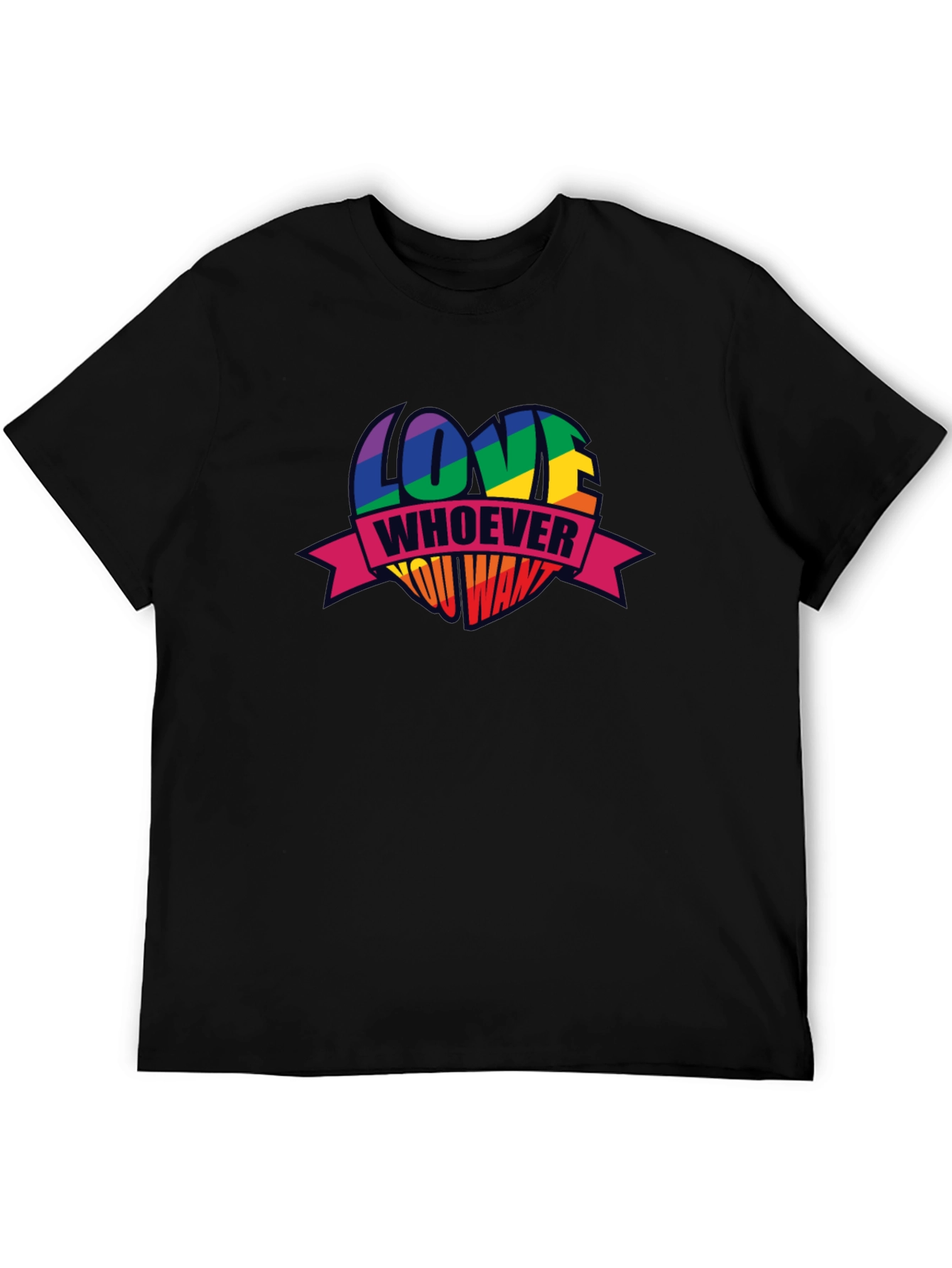 Love Whoever You Want Pride Heart T-Shirt