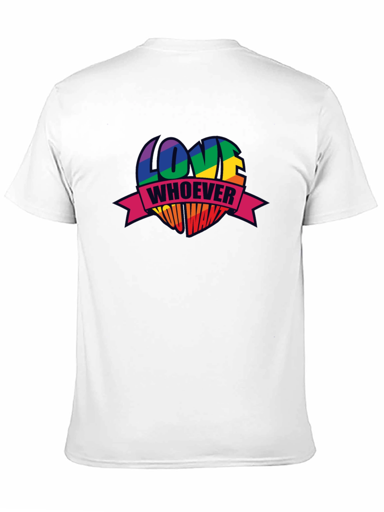 Love Whoever You Want Pride Heart T-Shirt