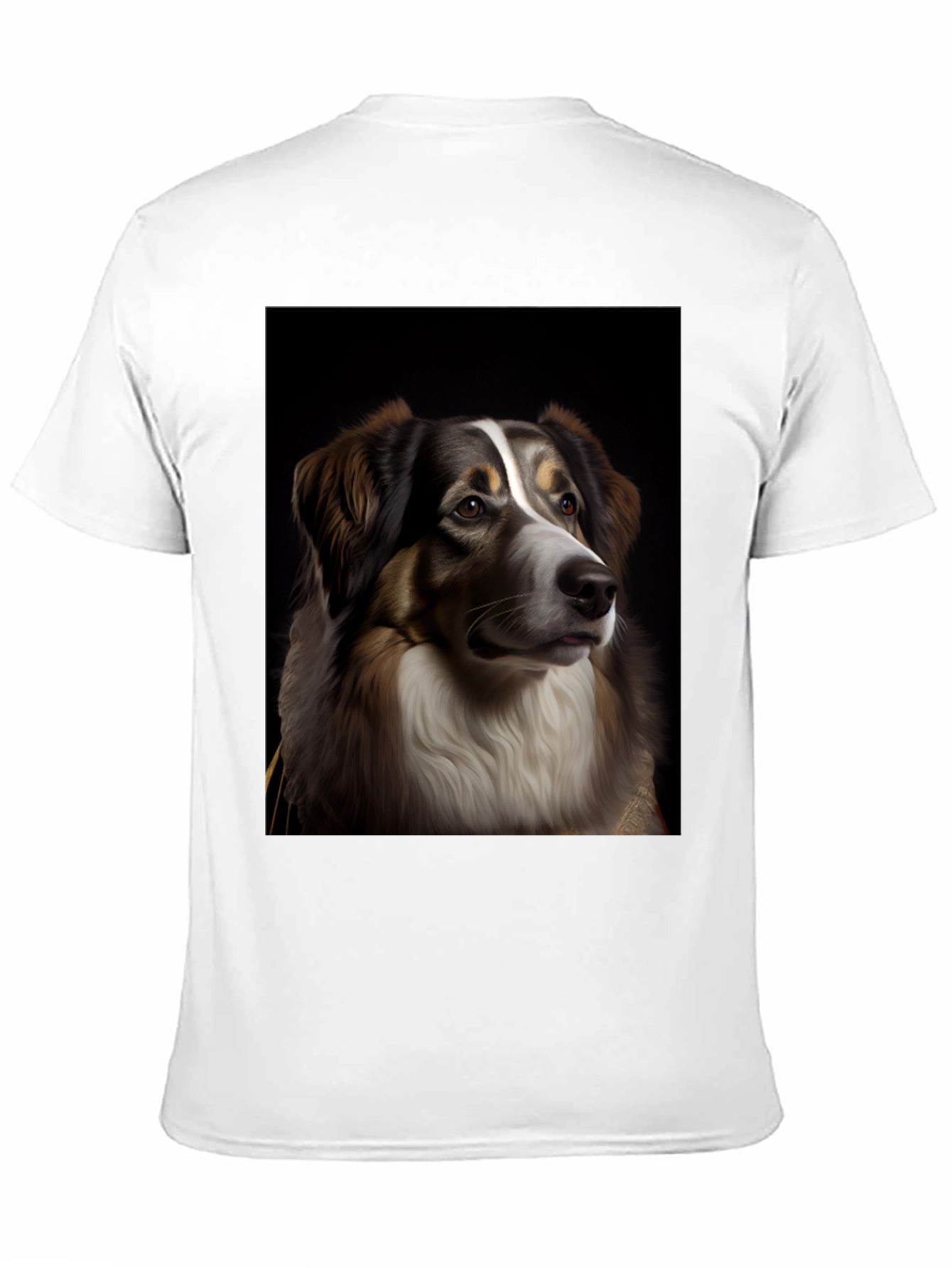 Dog Portrait Graphic Tee - Black T-Shirt