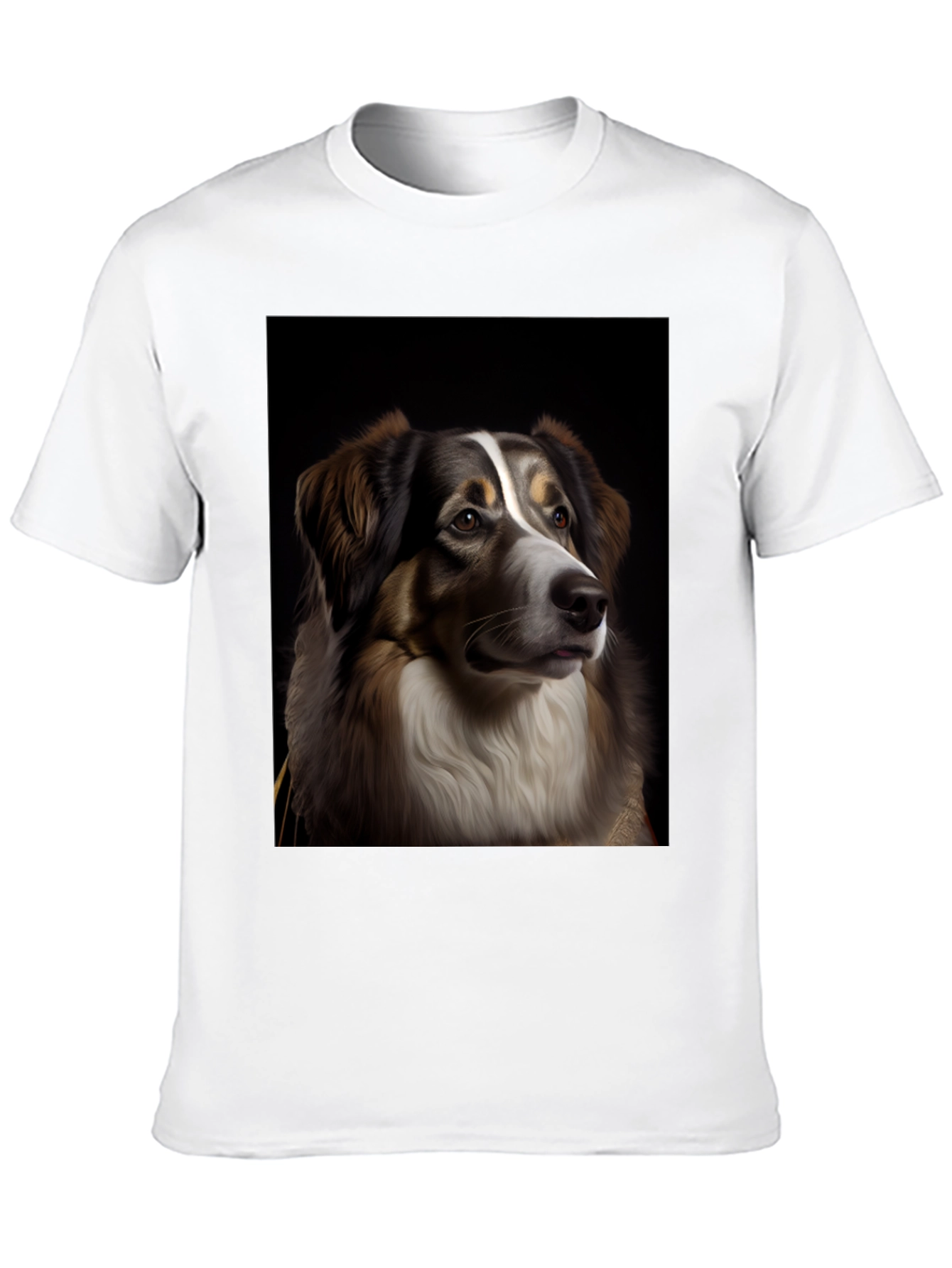 Dog Portrait Graphic Tee - Black T-Shirt