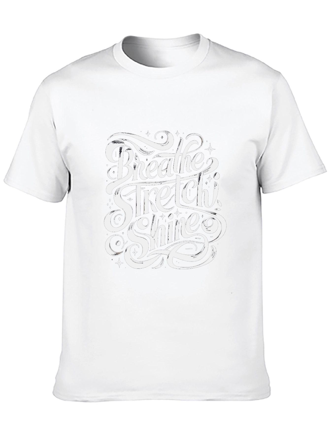 Breathe Stretch Shine Graphic T-Shirt - Black