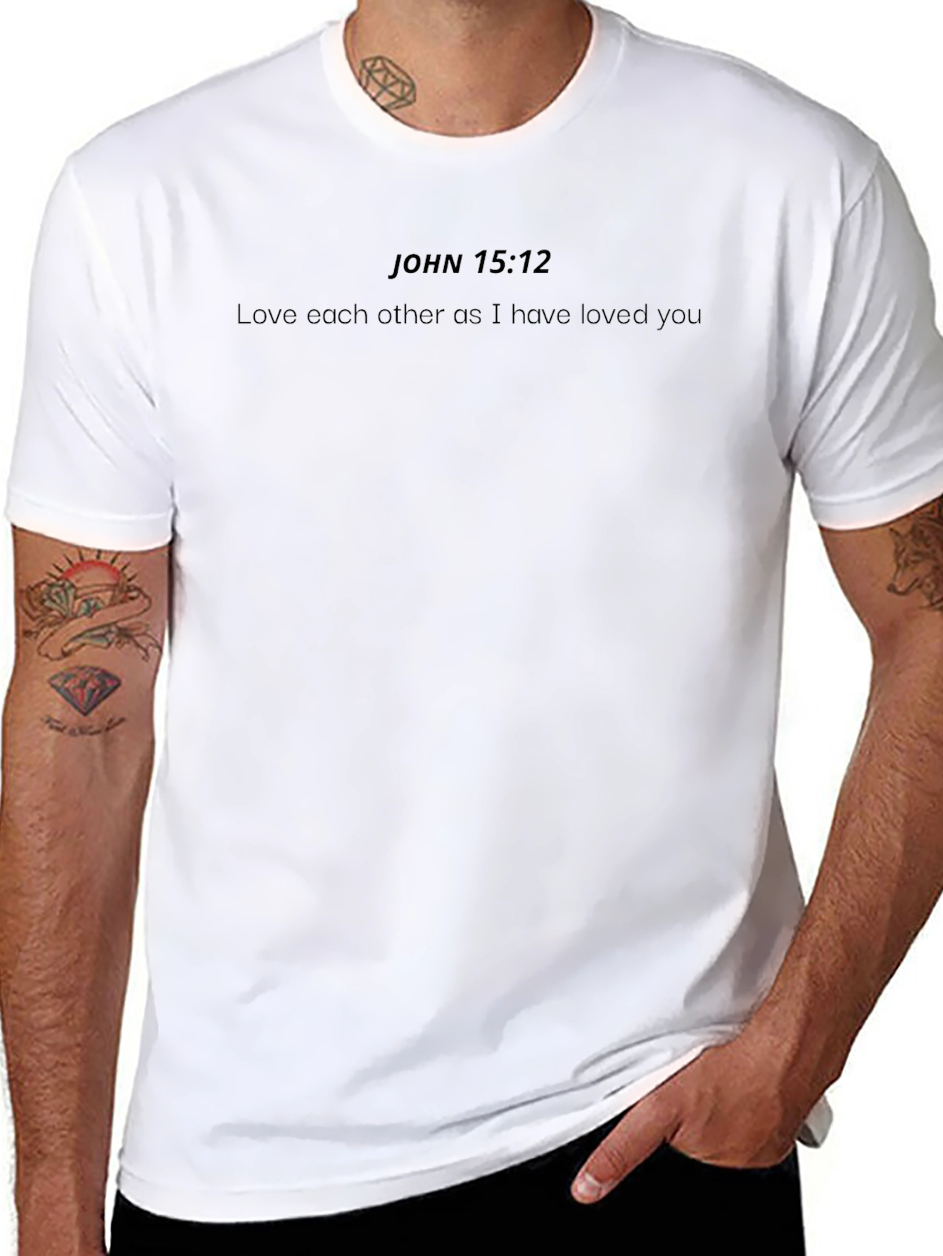 John 15:12 Graphic Tee - Love One Another