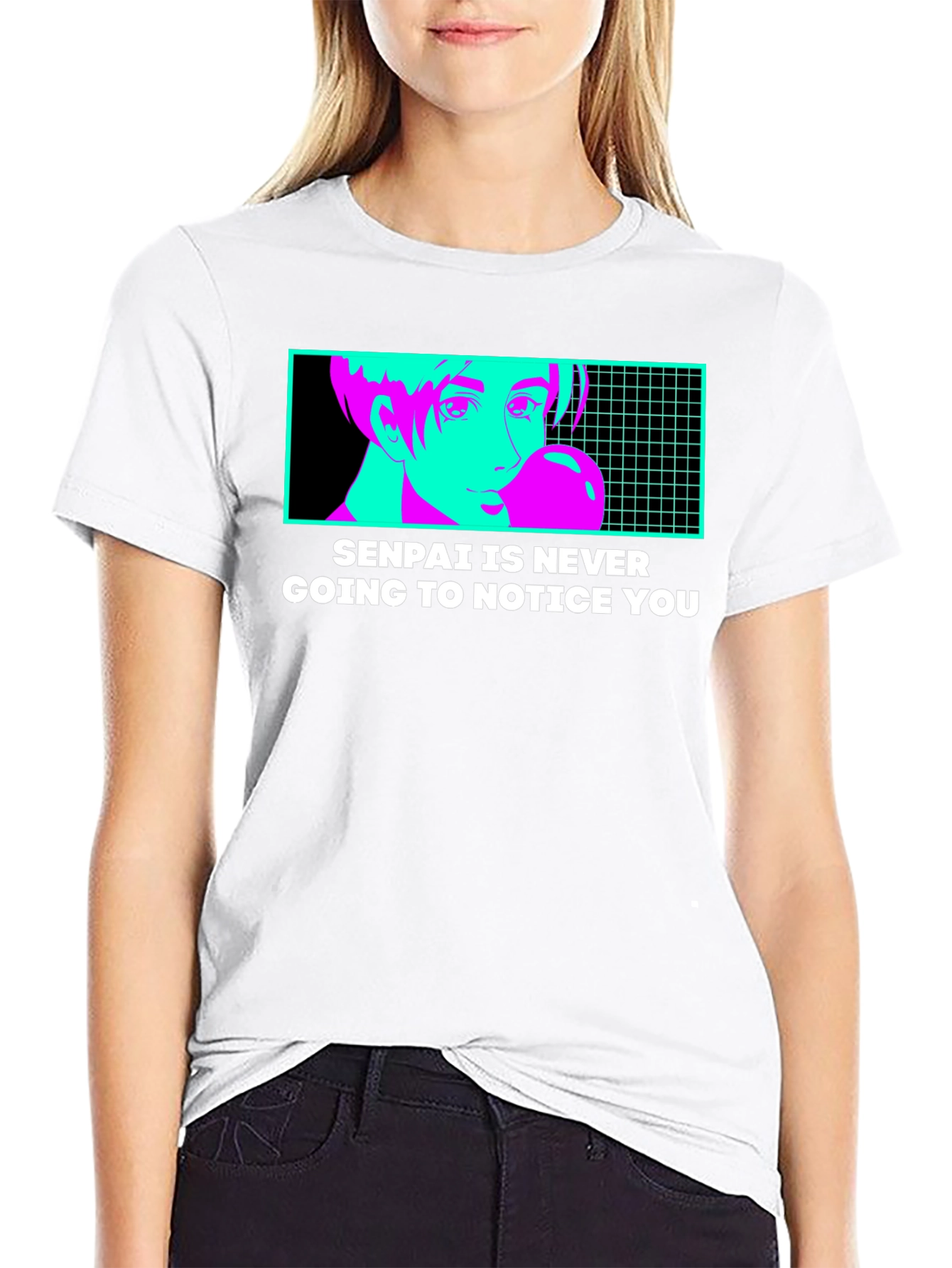 Senpai Will Never Notice T-Shirt - Anime Style