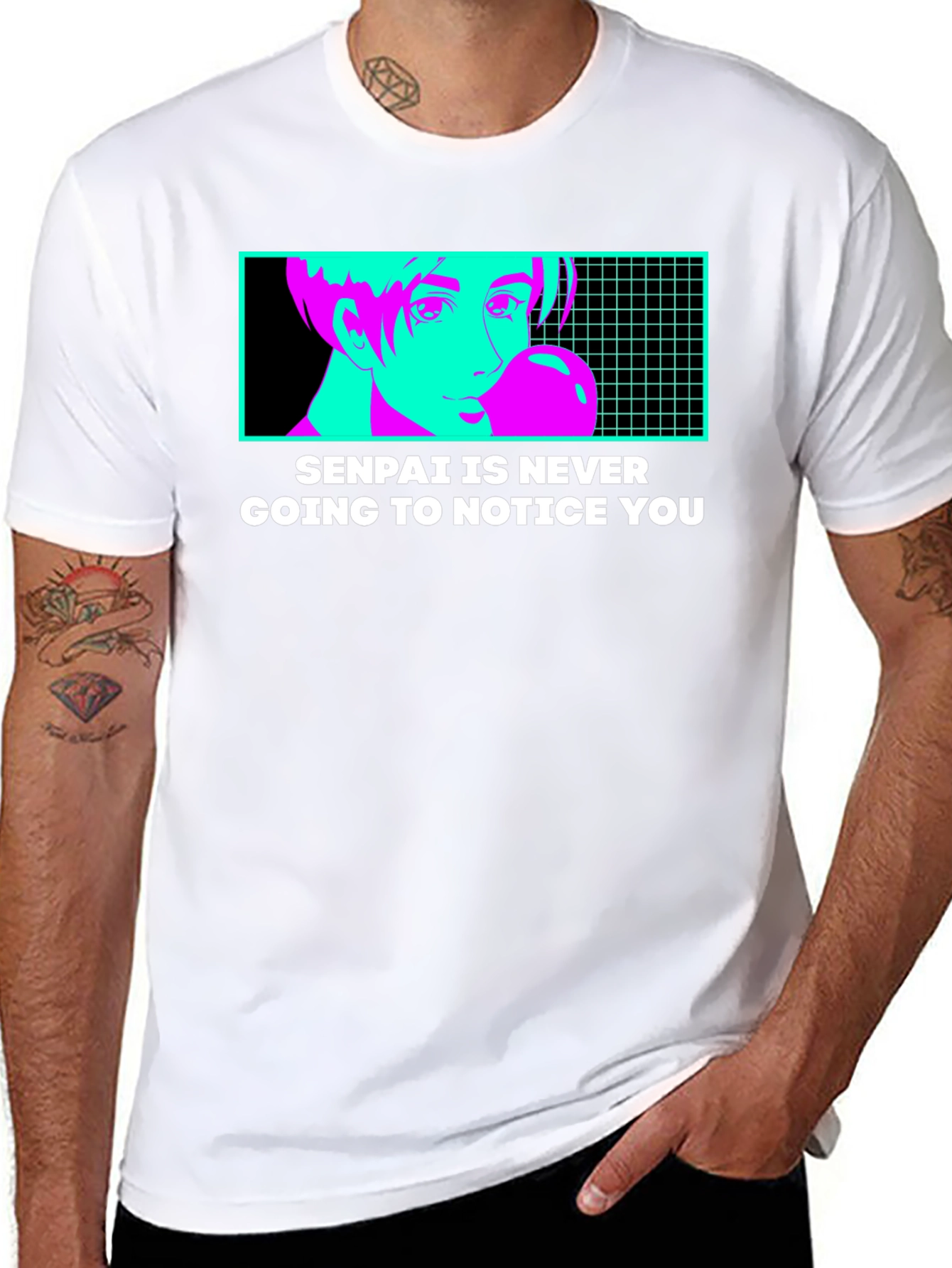 Senpai Will Never Notice T-Shirt - Anime Style