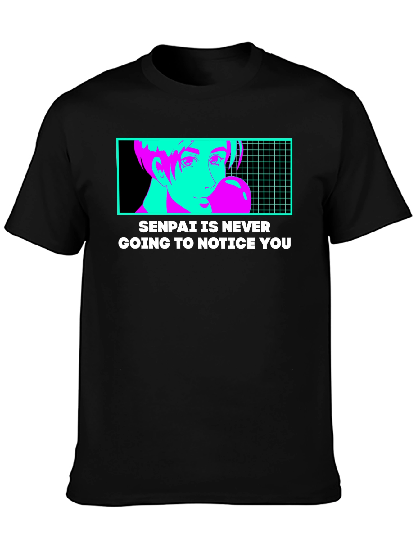 Senpai Will Never Notice T-Shirt - Anime Style