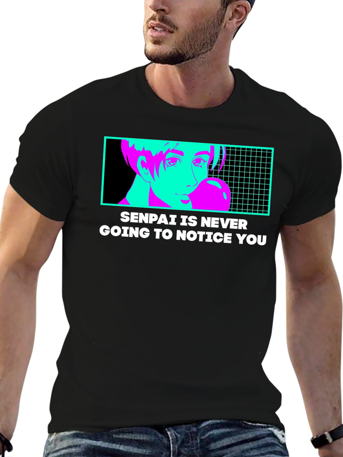 Senpai Will Never Notice T-Shirt - Anime Style