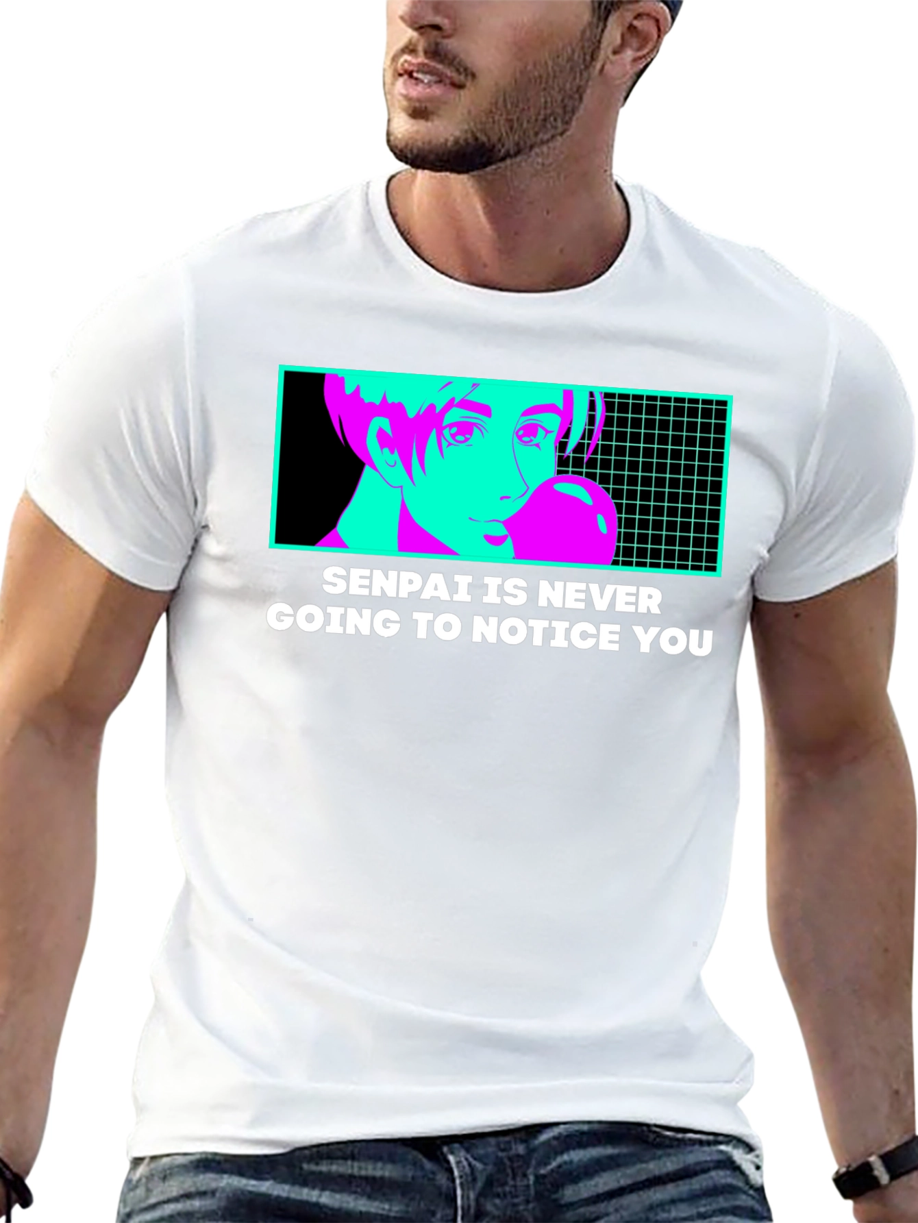 Senpai Will Never Notice T-Shirt - Anime Style