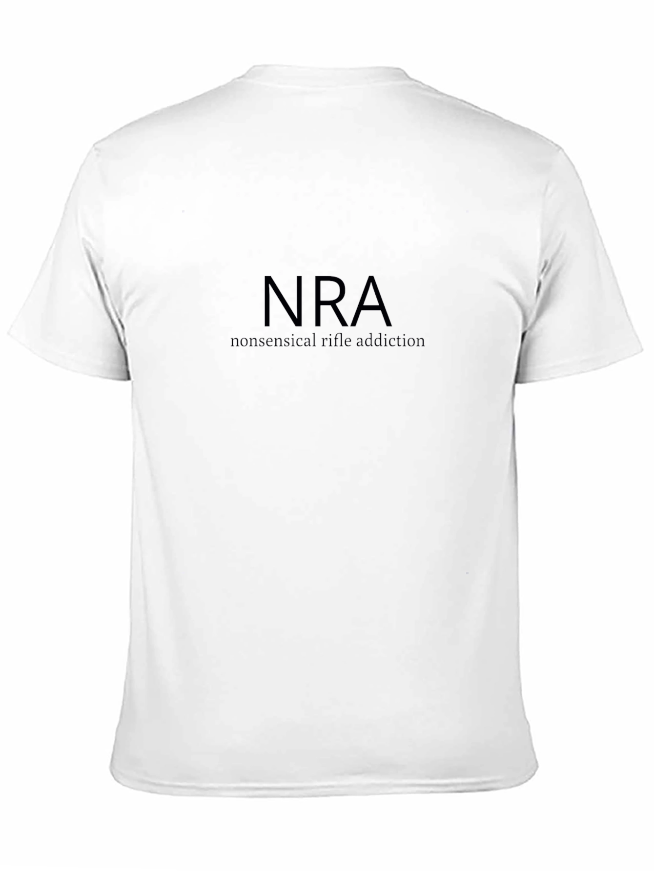 NRA Nonsensical Rifle Addiction Black T-Shirt