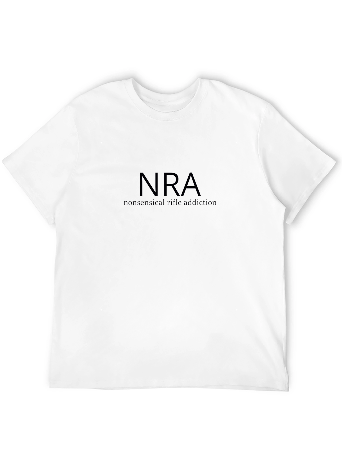 NRA Nonsensical Rifle Addiction Black T-Shirt