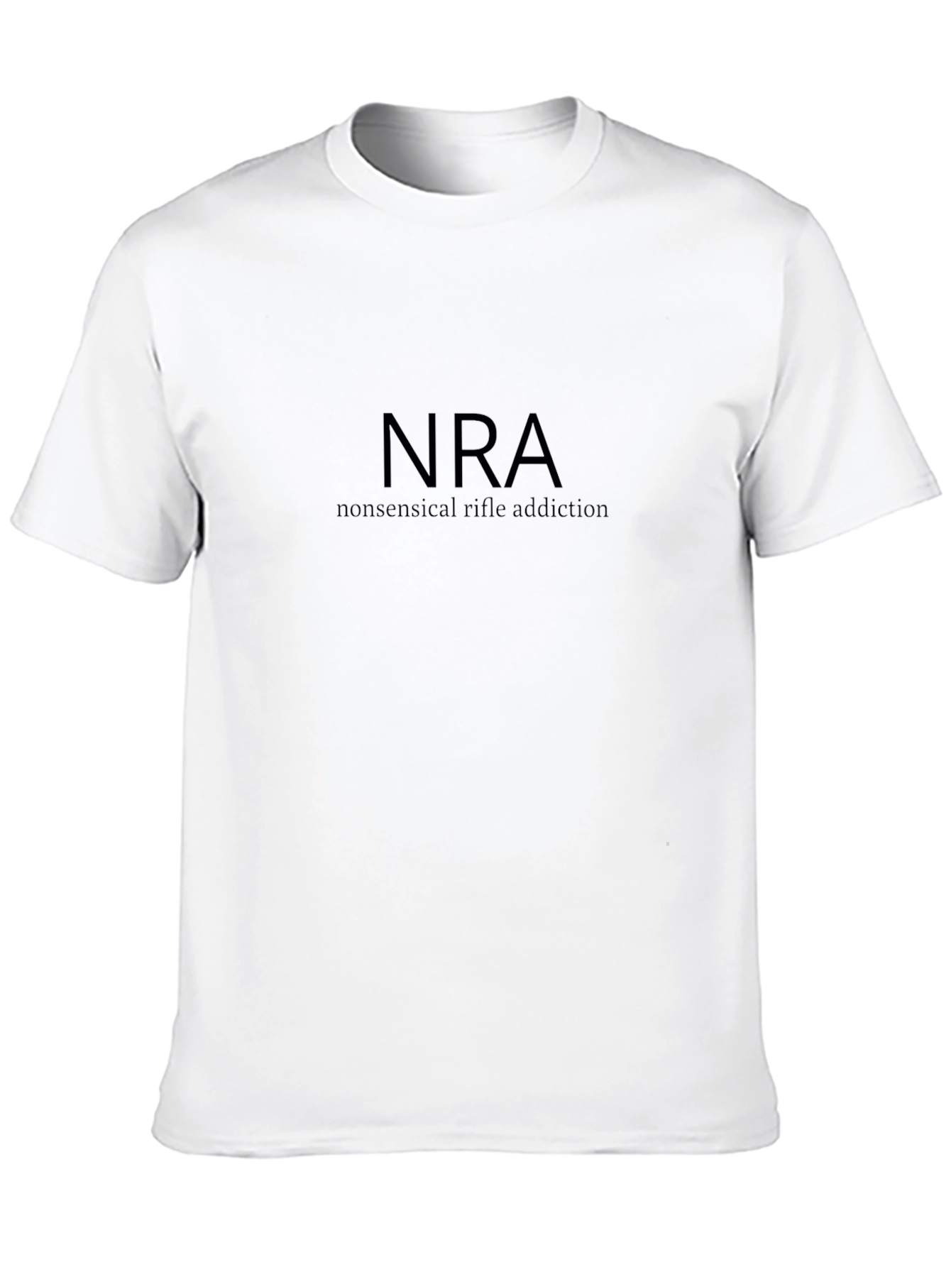 NRA Nonsensical Rifle Addiction Black T-Shirt