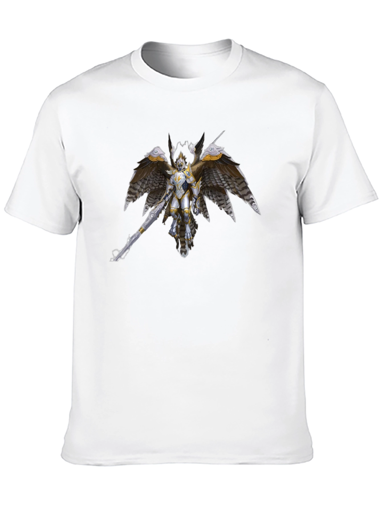 Winged Knight Graphic Tee - Black