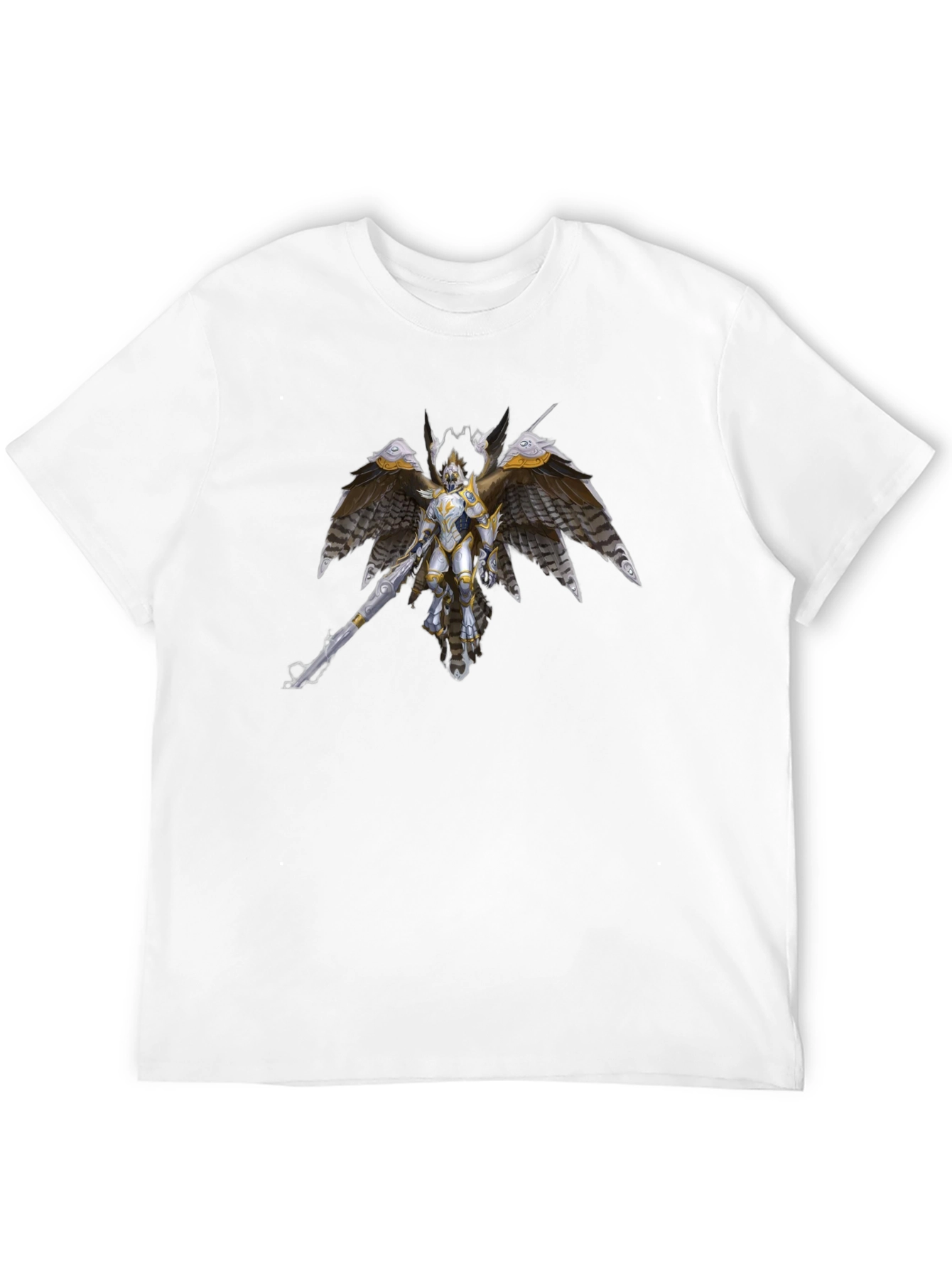 Winged Knight Graphic Tee - Black