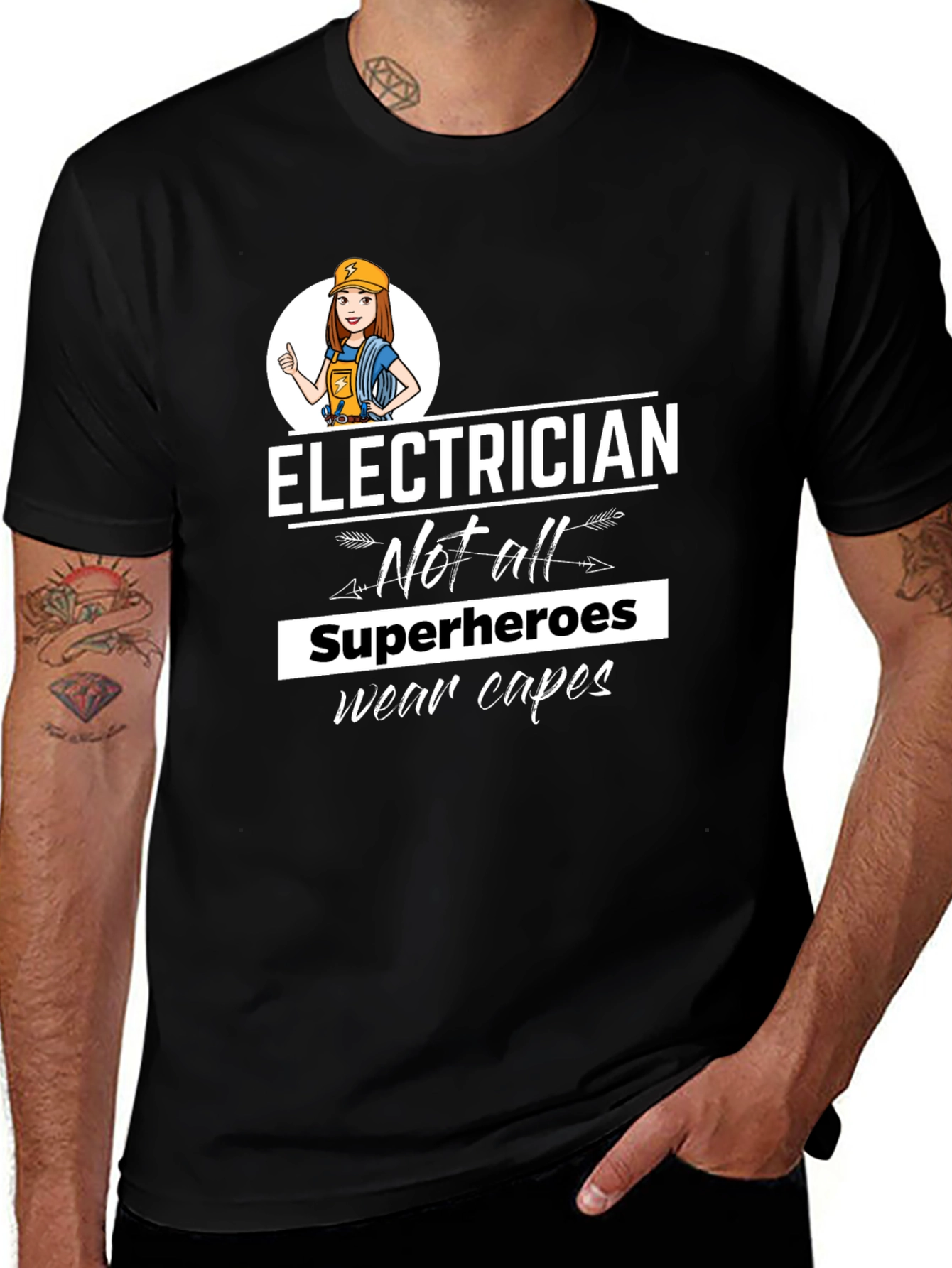 Electrician Superheroes T-Shirt