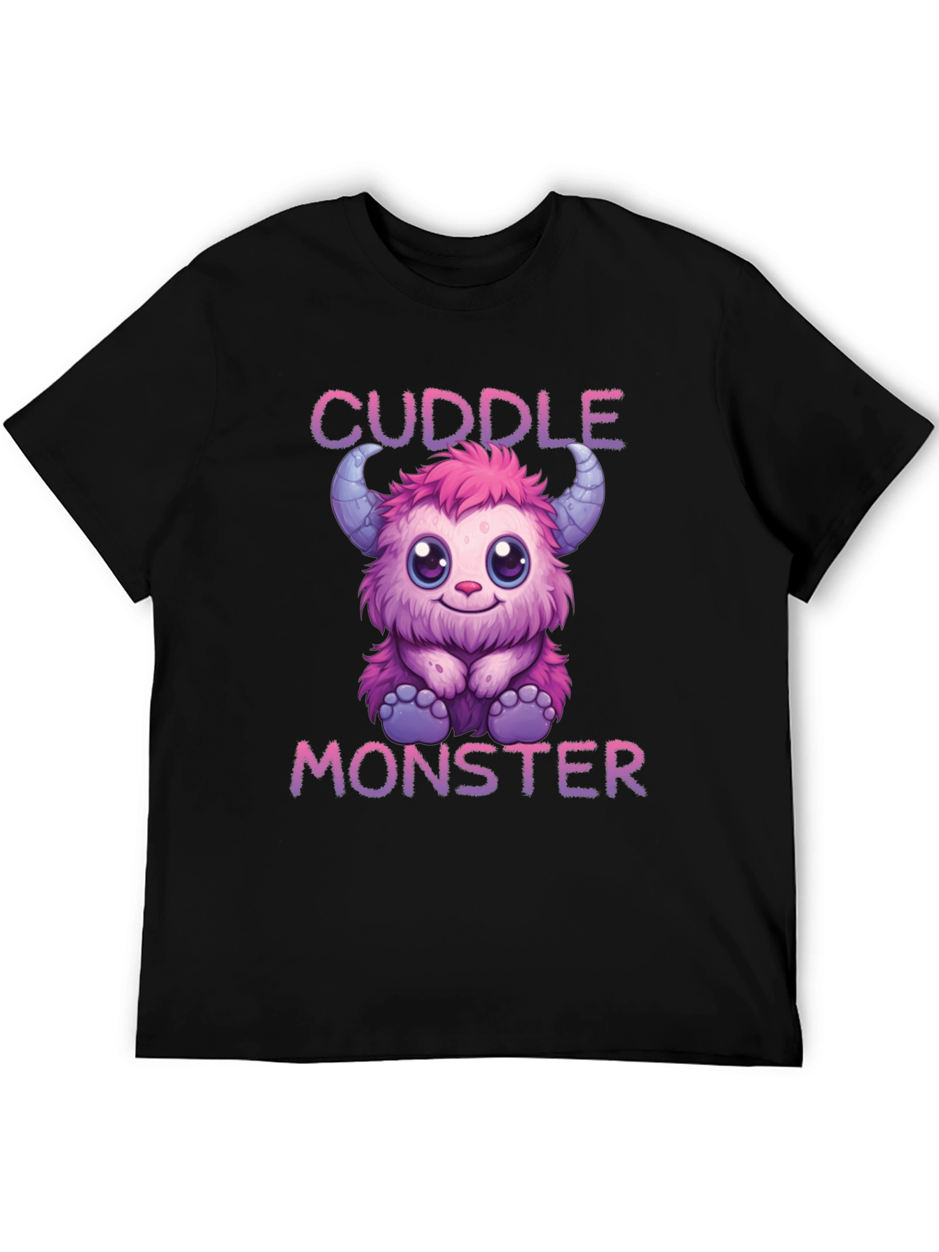 Cuddle Monster Black T-Shirt