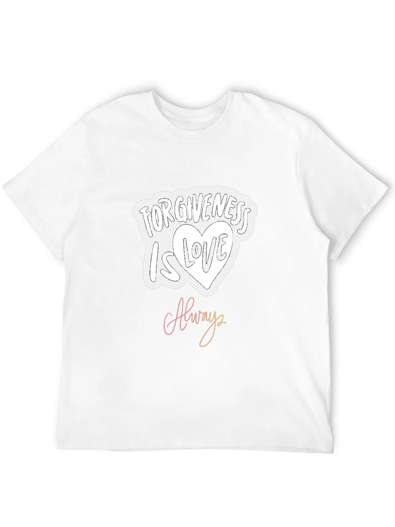 Forgiveness Is Love Always Black Graphic Tee