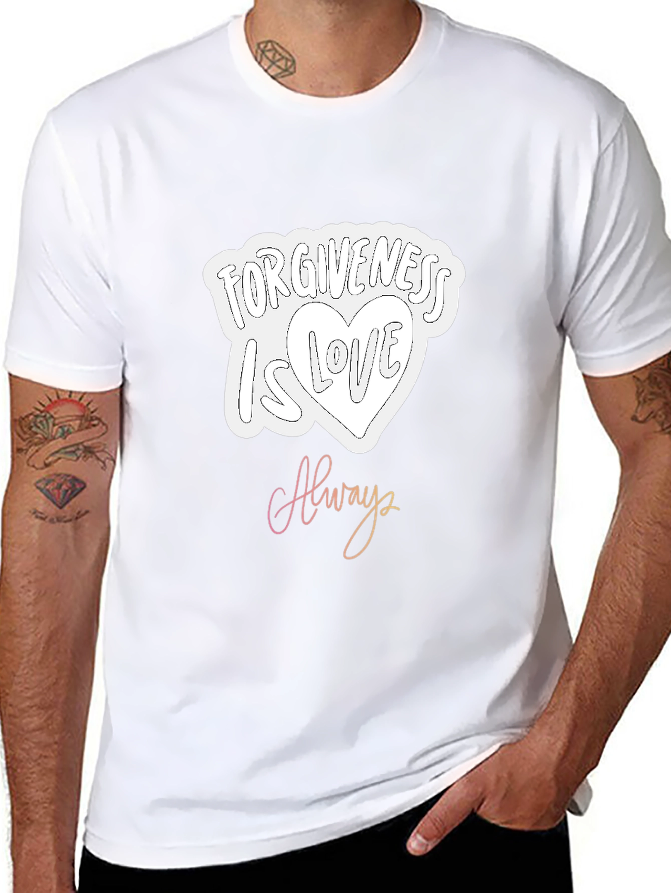 Forgiveness Is Love Always Black Graphic Tee