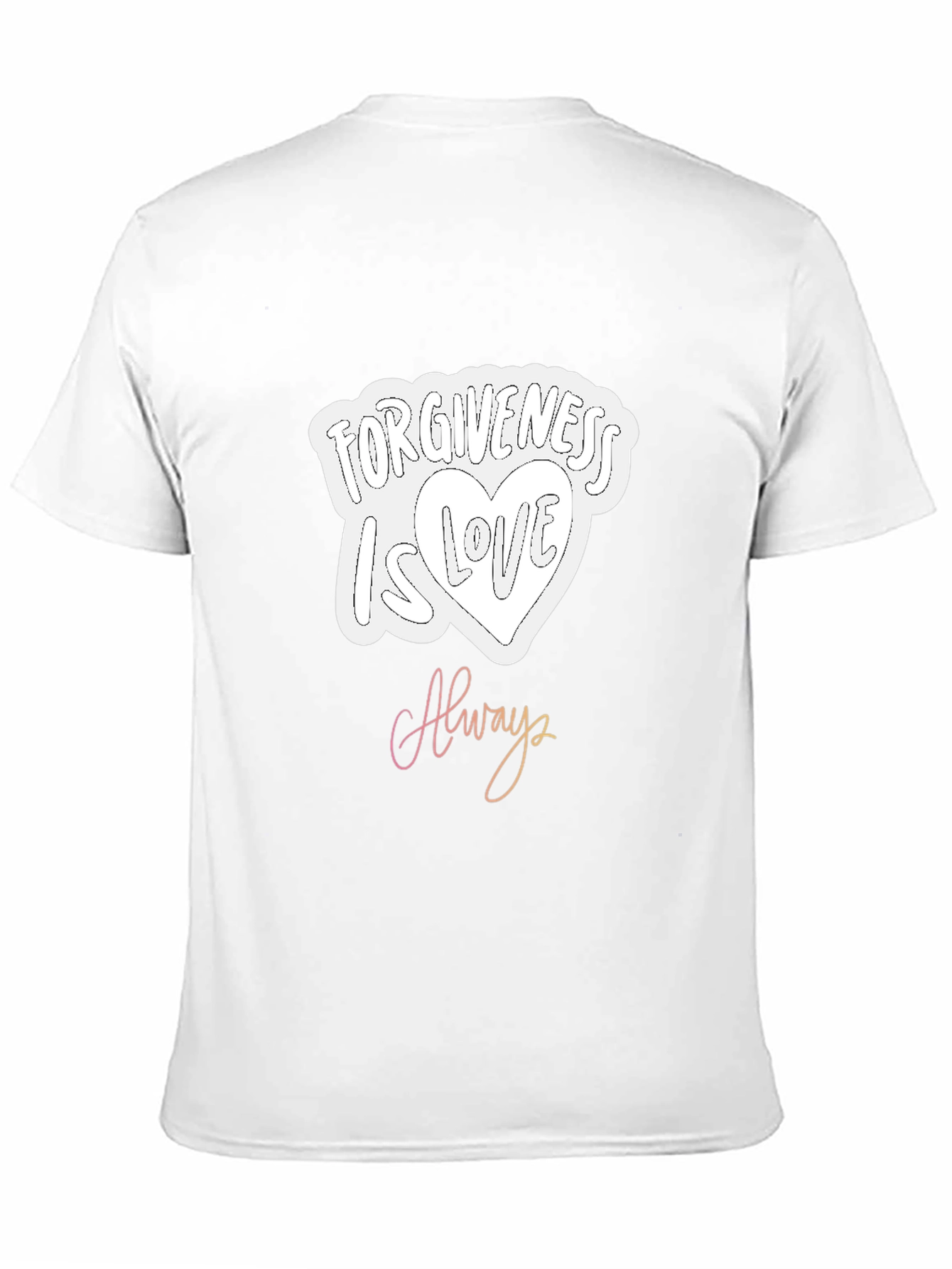 Forgiveness Is Love Always Black Graphic Tee