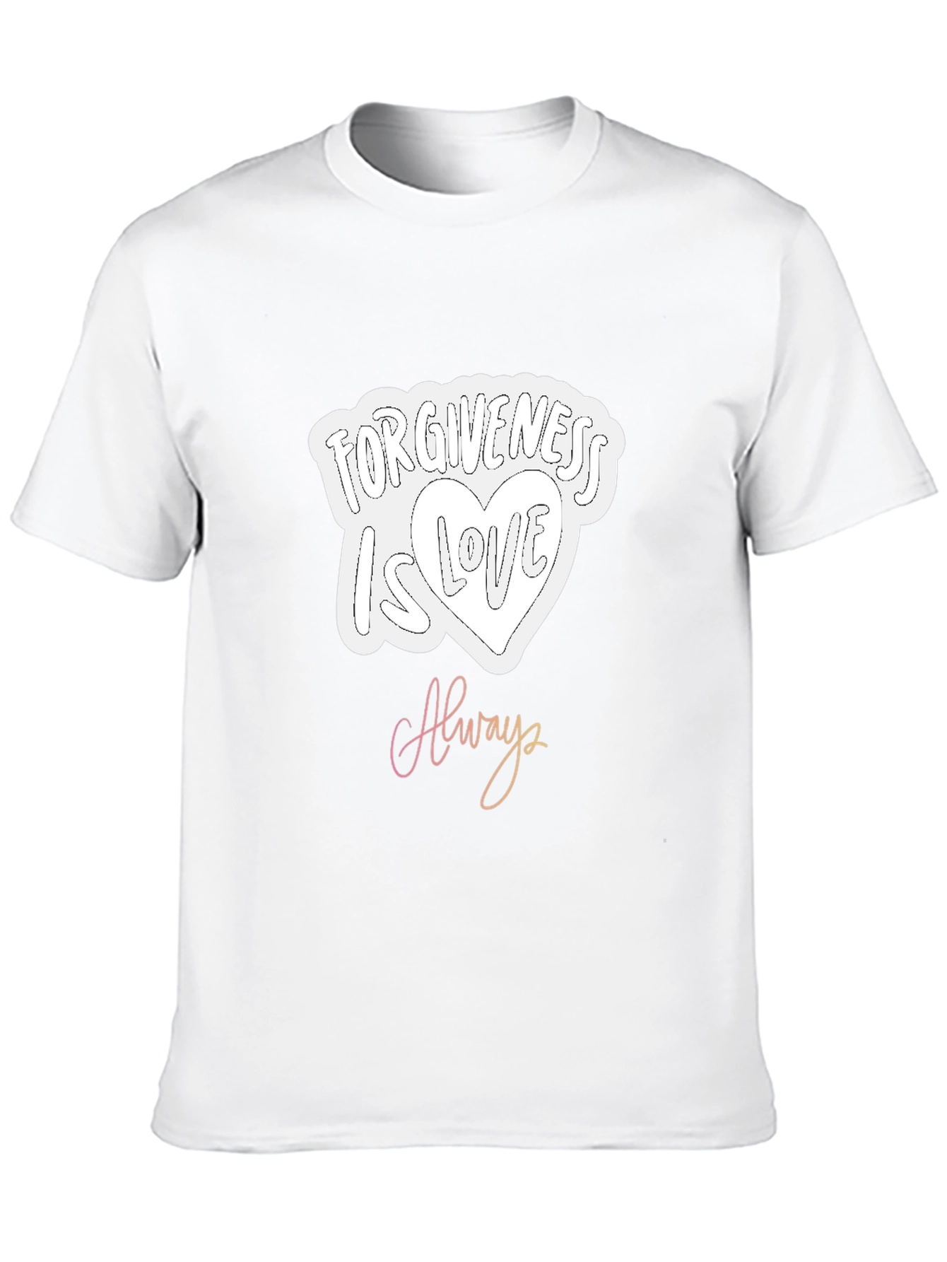 Forgiveness Is Love Always Black Graphic Tee