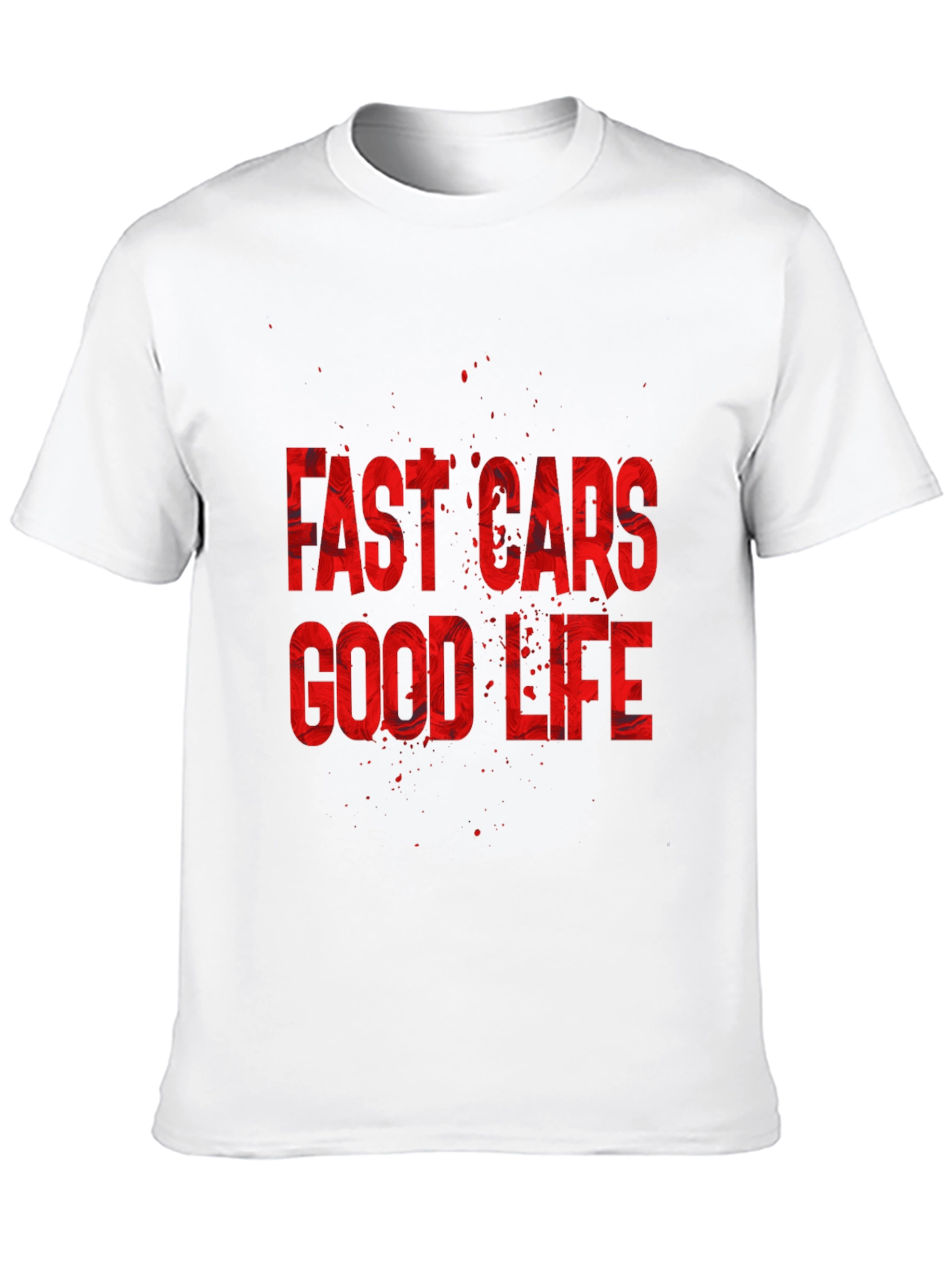 Fast Cars Good Life Graphic Tee - Premium Cotton