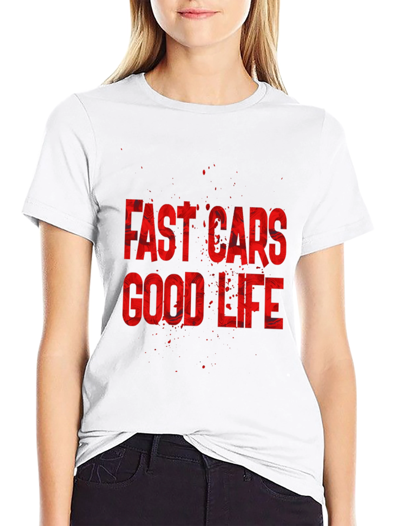 Fast Cars Good Life Graphic Tee - Premium Cotton