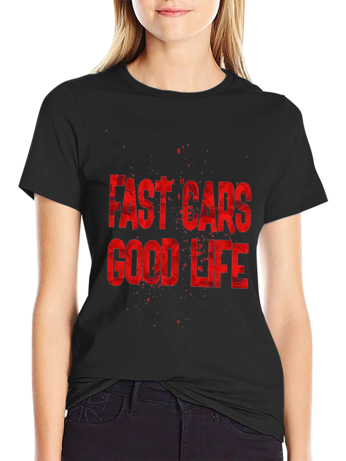 Fast Cars Good Life Graphic Tee - Premium Cotton