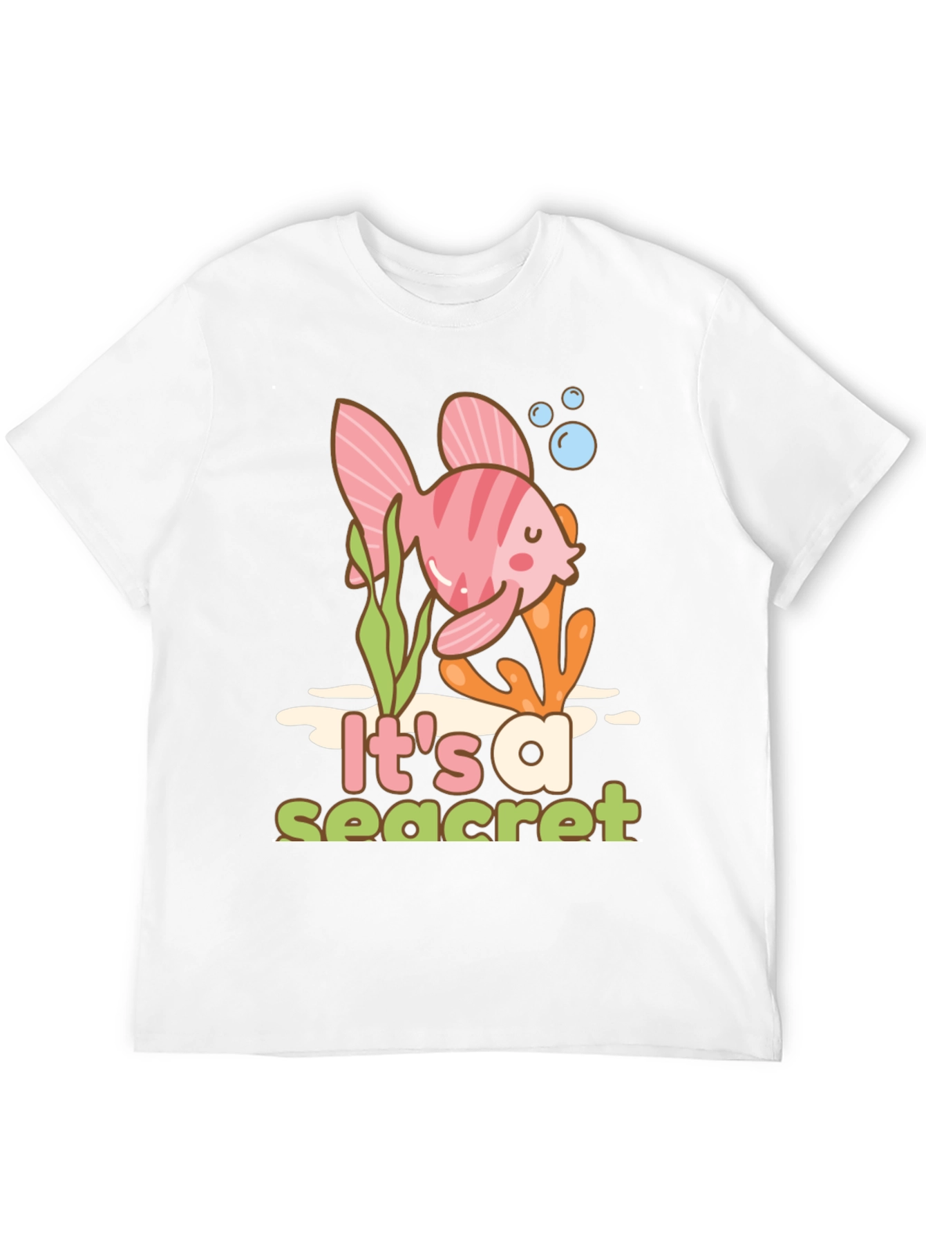 Its a Sea-cret T-Shirt Cute Fish Graphic Tee