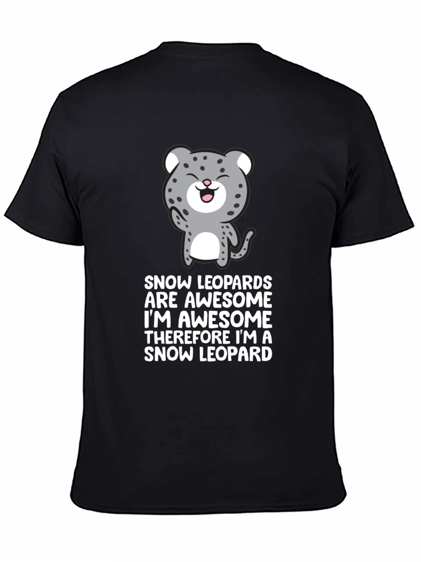 Snow Leopard Awesome Graphic T-Shirt