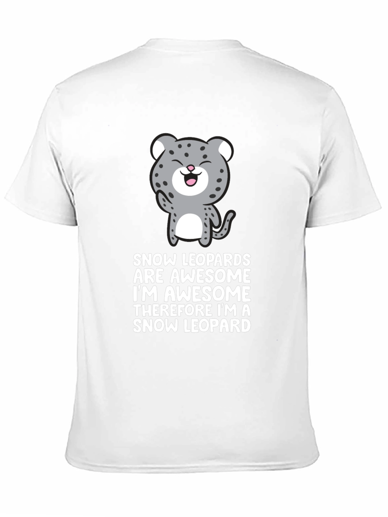 Snow Leopard Awesome Graphic T-Shirt