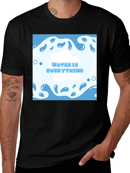 Water is Everything T-Shirt - Cool Blue Graphic Tee