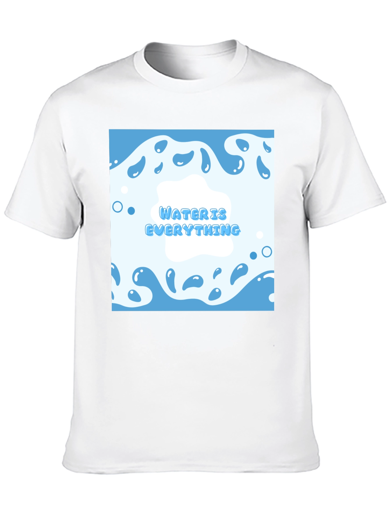 Water is Everything T-Shirt - Cool Blue Graphic Tee