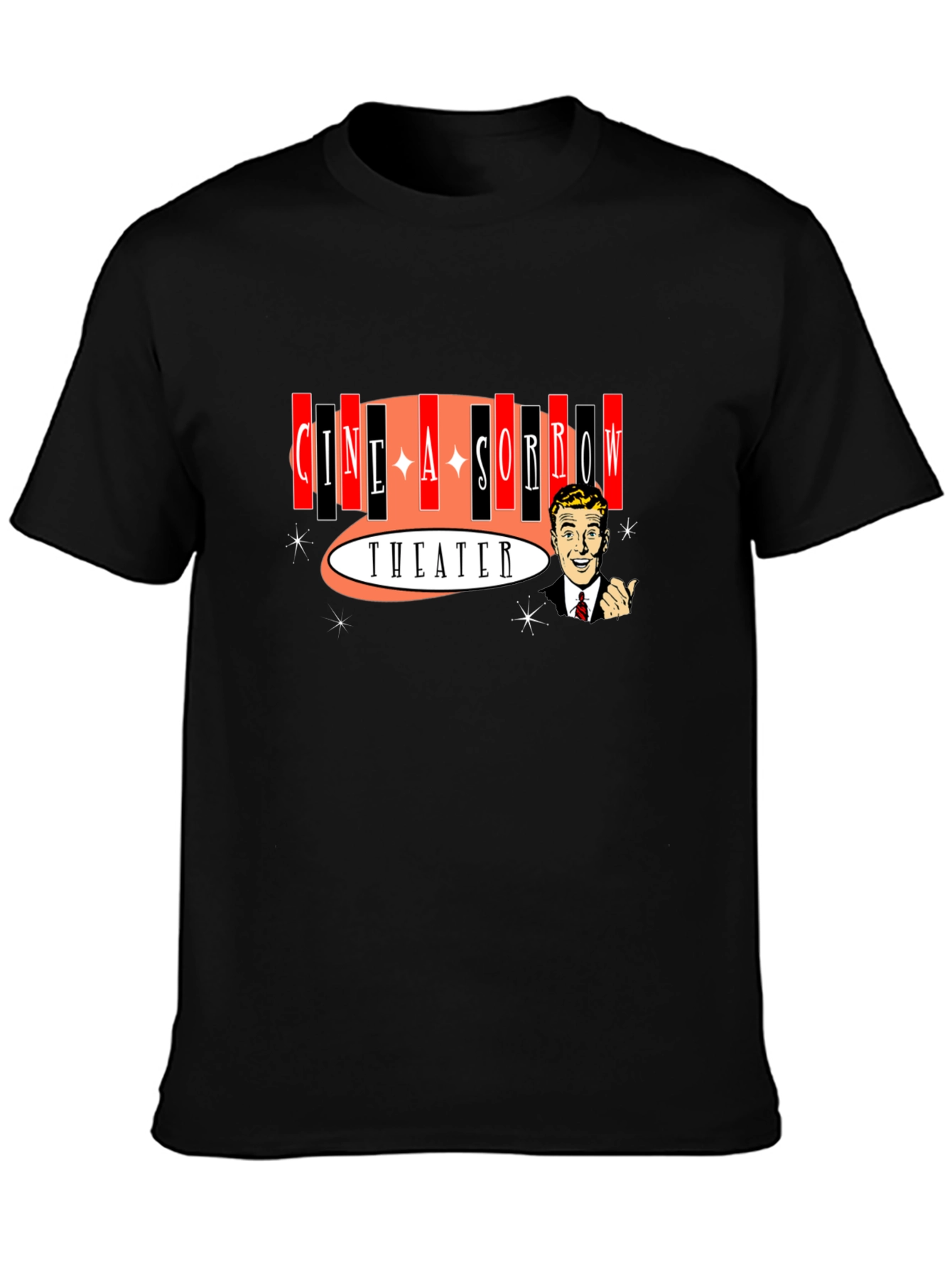 Cine A Sorrow Theater Graphic T-Shirt