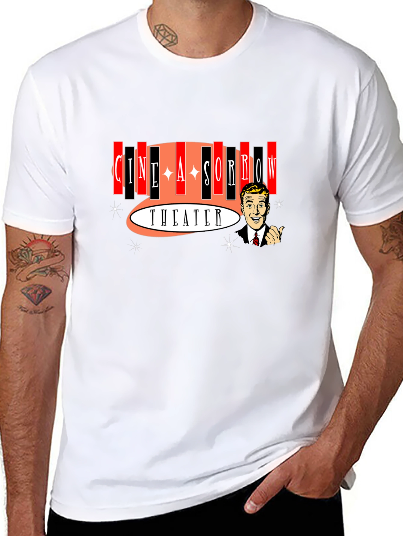 Cine A Sorrow Theater Graphic T-Shirt