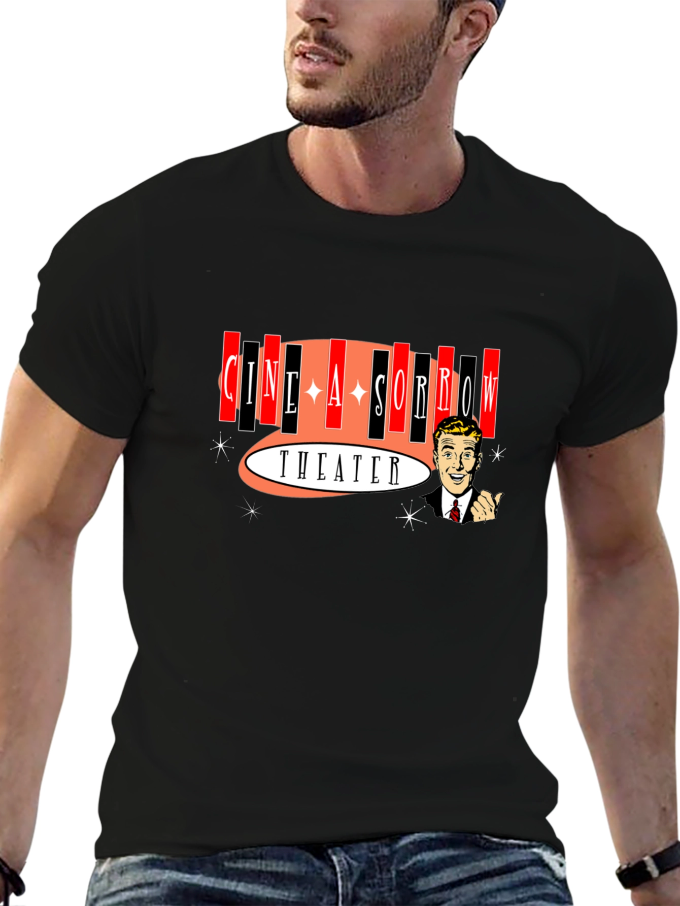 Cine A Sorrow Theater Graphic T-Shirt