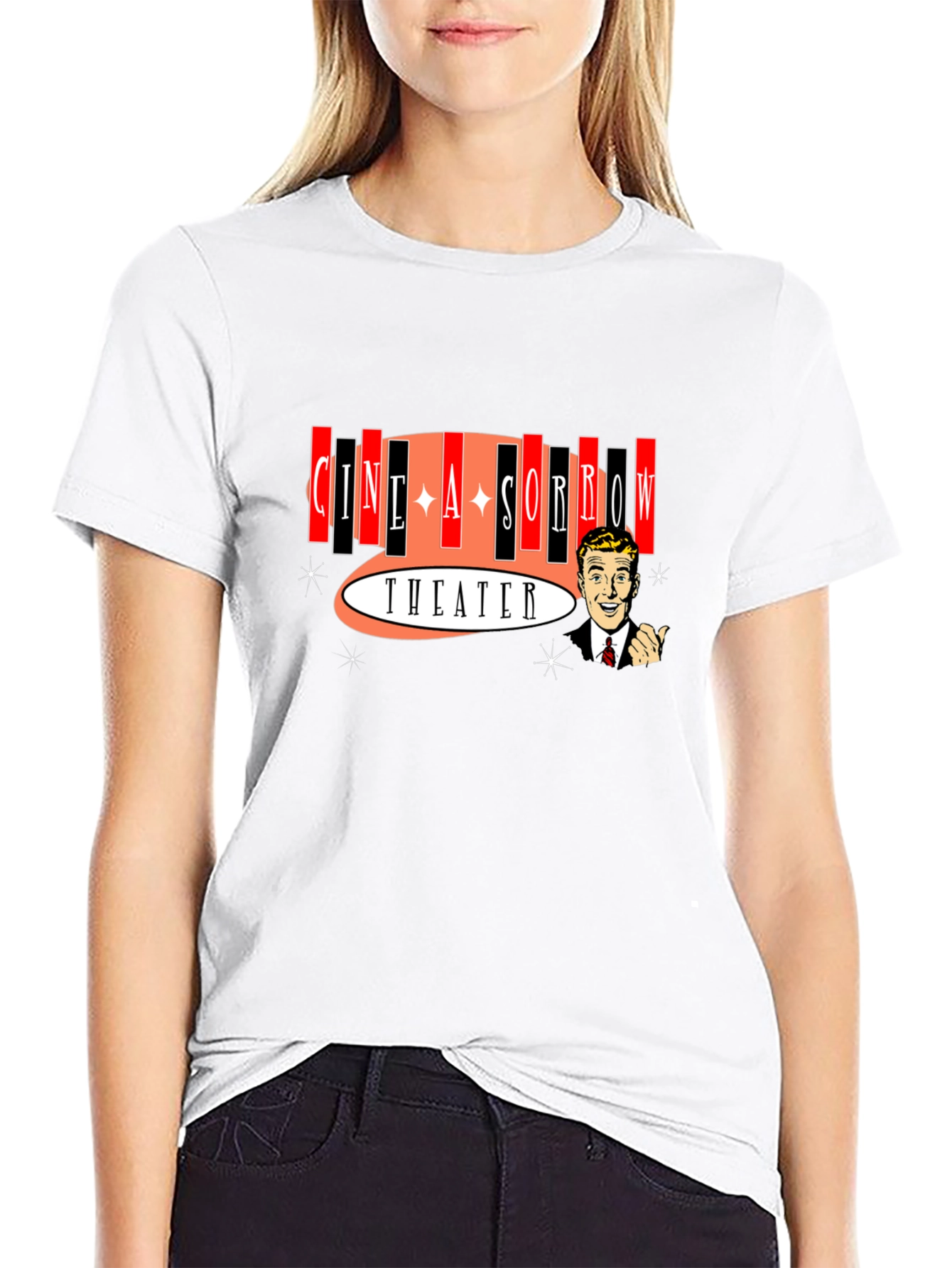 Cine A Sorrow Theater Graphic T-Shirt