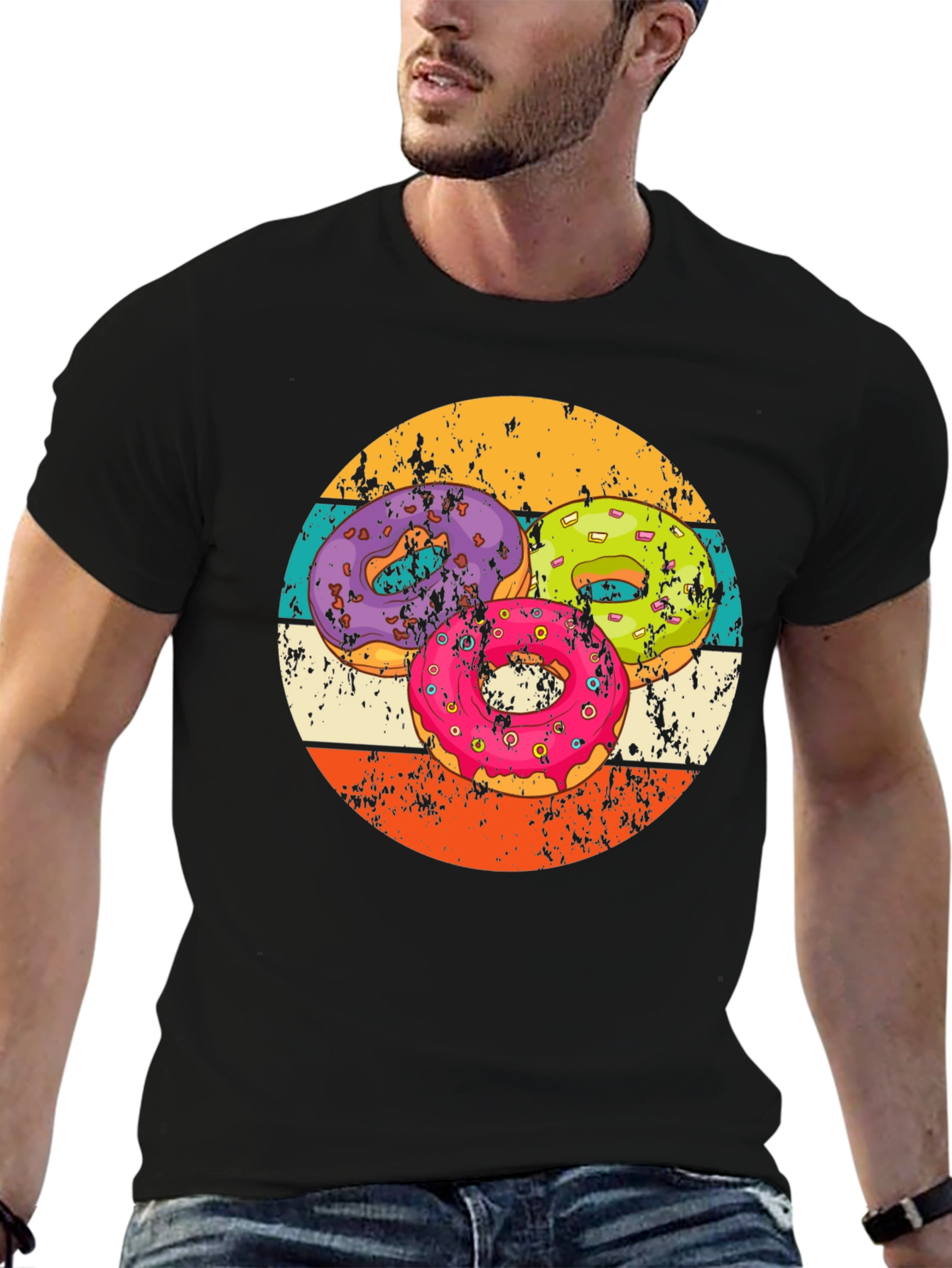 Retro Donut T-Shirt - Sweet Treat Design!