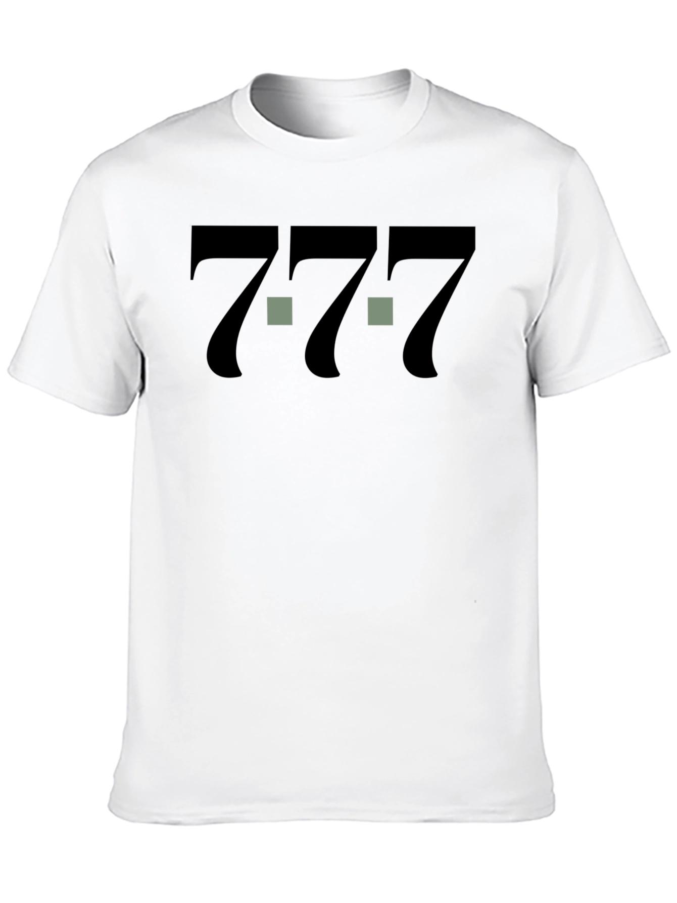 Lucky Number 7 Graphic Tee - Unisex Black T-Shirt