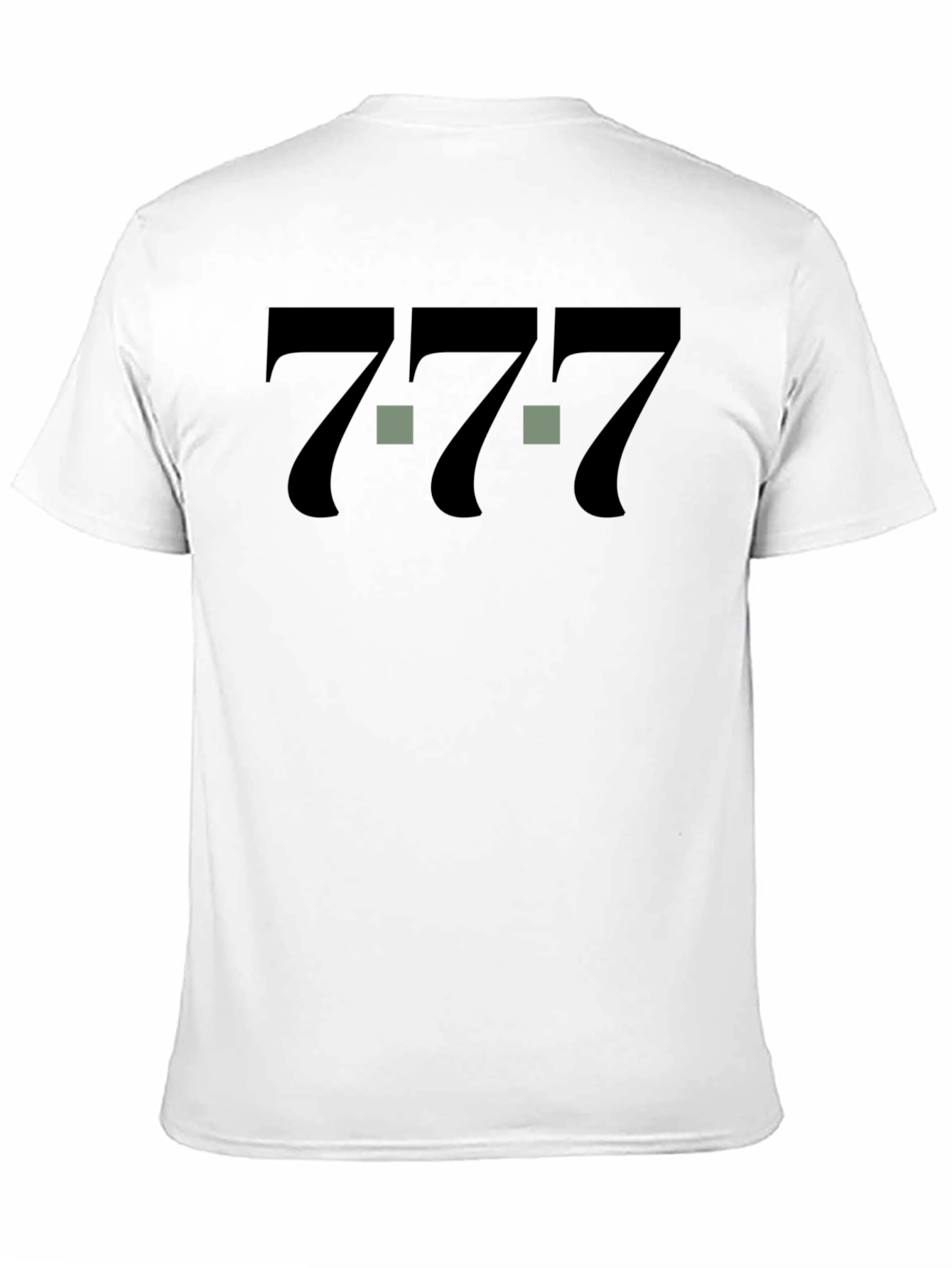 Lucky Number 7 Graphic Tee - Unisex Black T-Shirt
