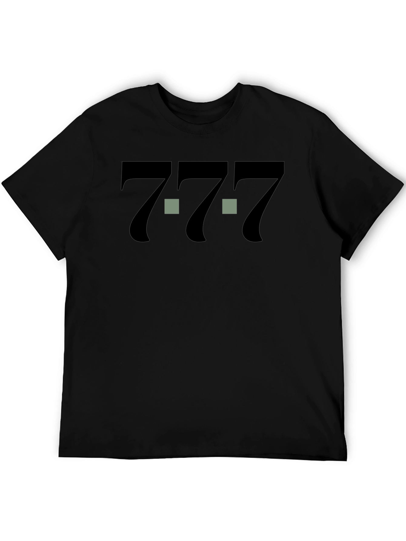 Lucky Number 7 Graphic Tee - Unisex Black T-Shirt