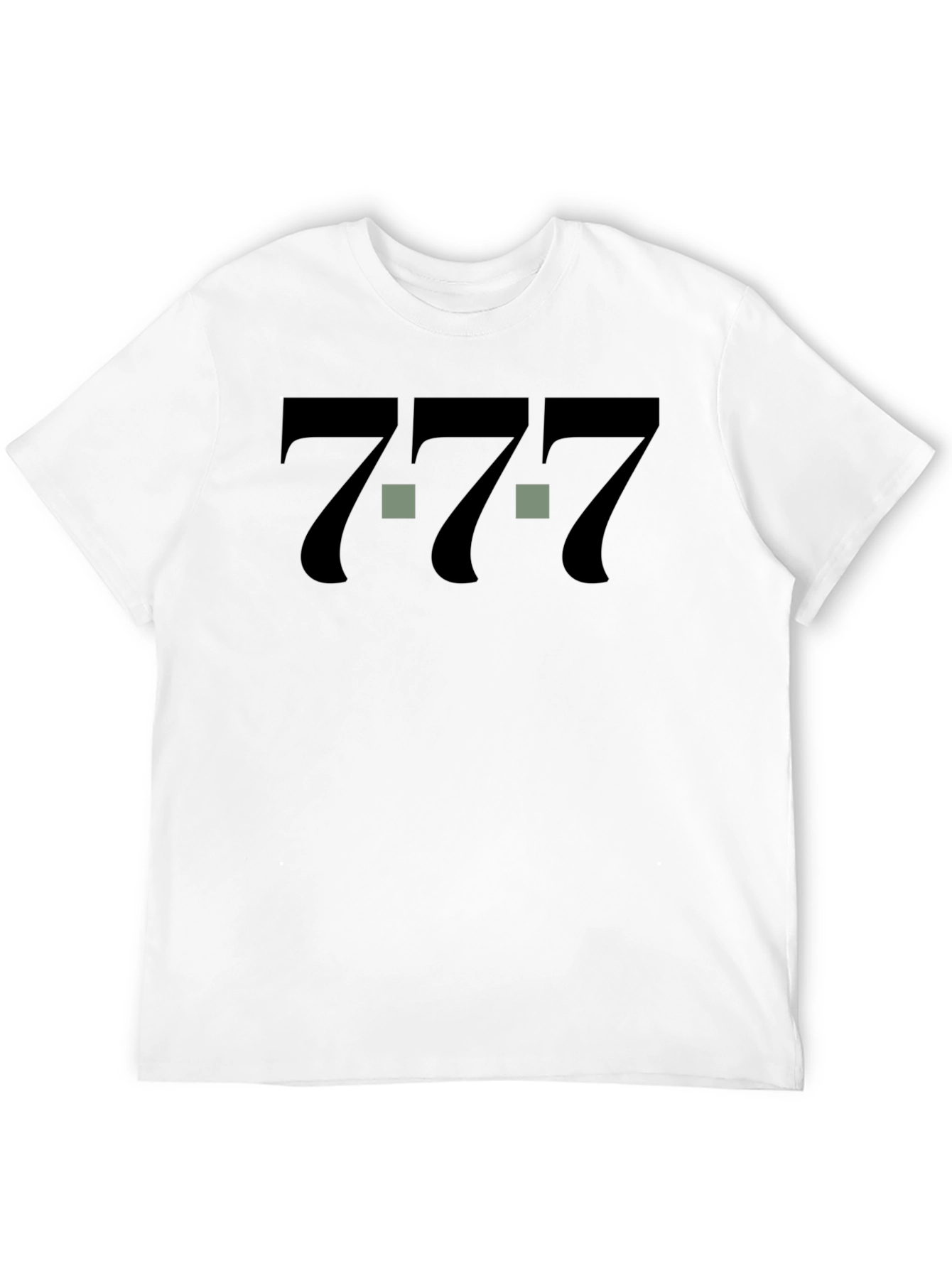 Lucky Number 7 Graphic Tee - Unisex Black T-Shirt