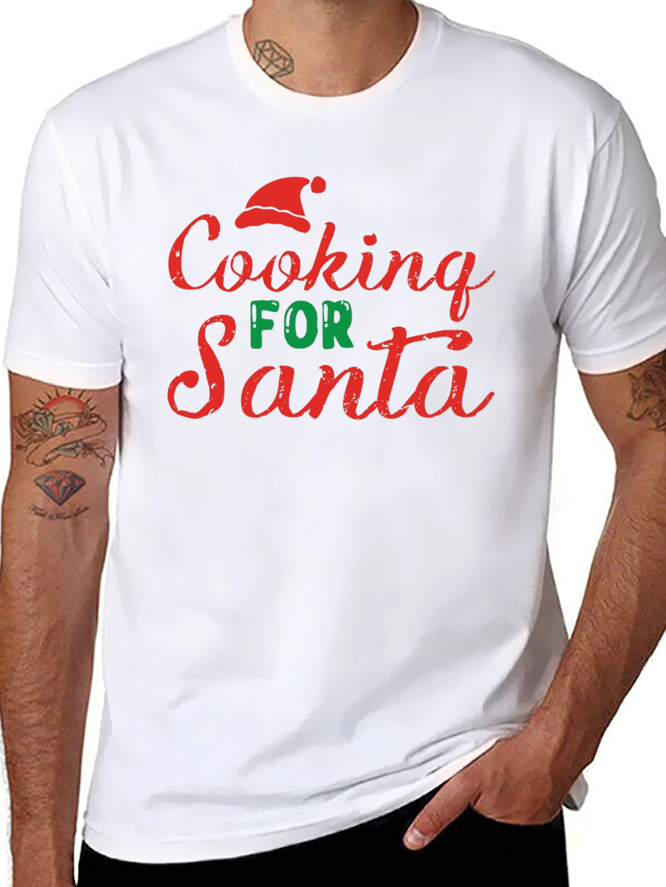 Cooking For Santa Christmas Graphic T-Shirt