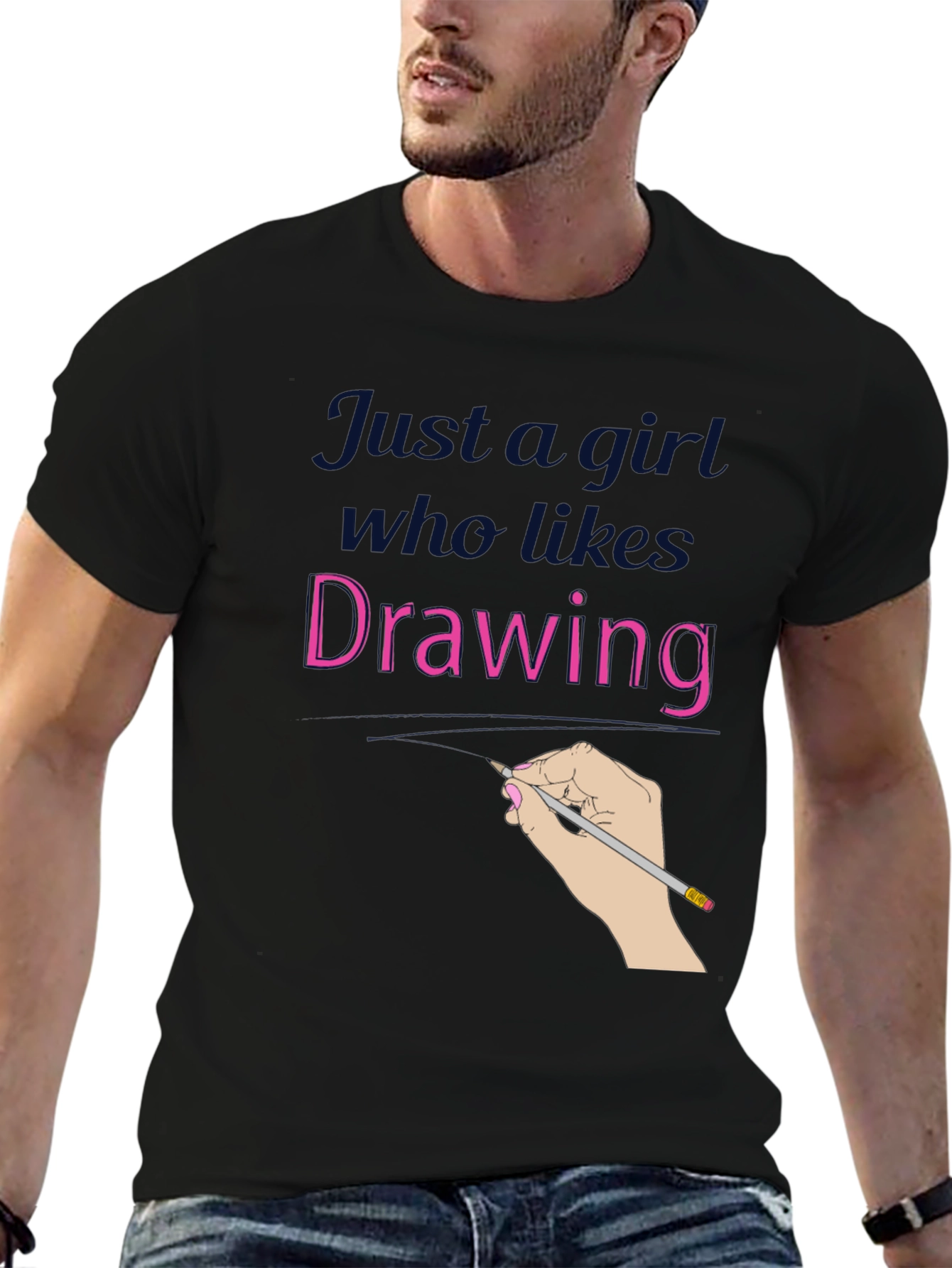 Just a Girl Who Likes Drawing T-Shirt