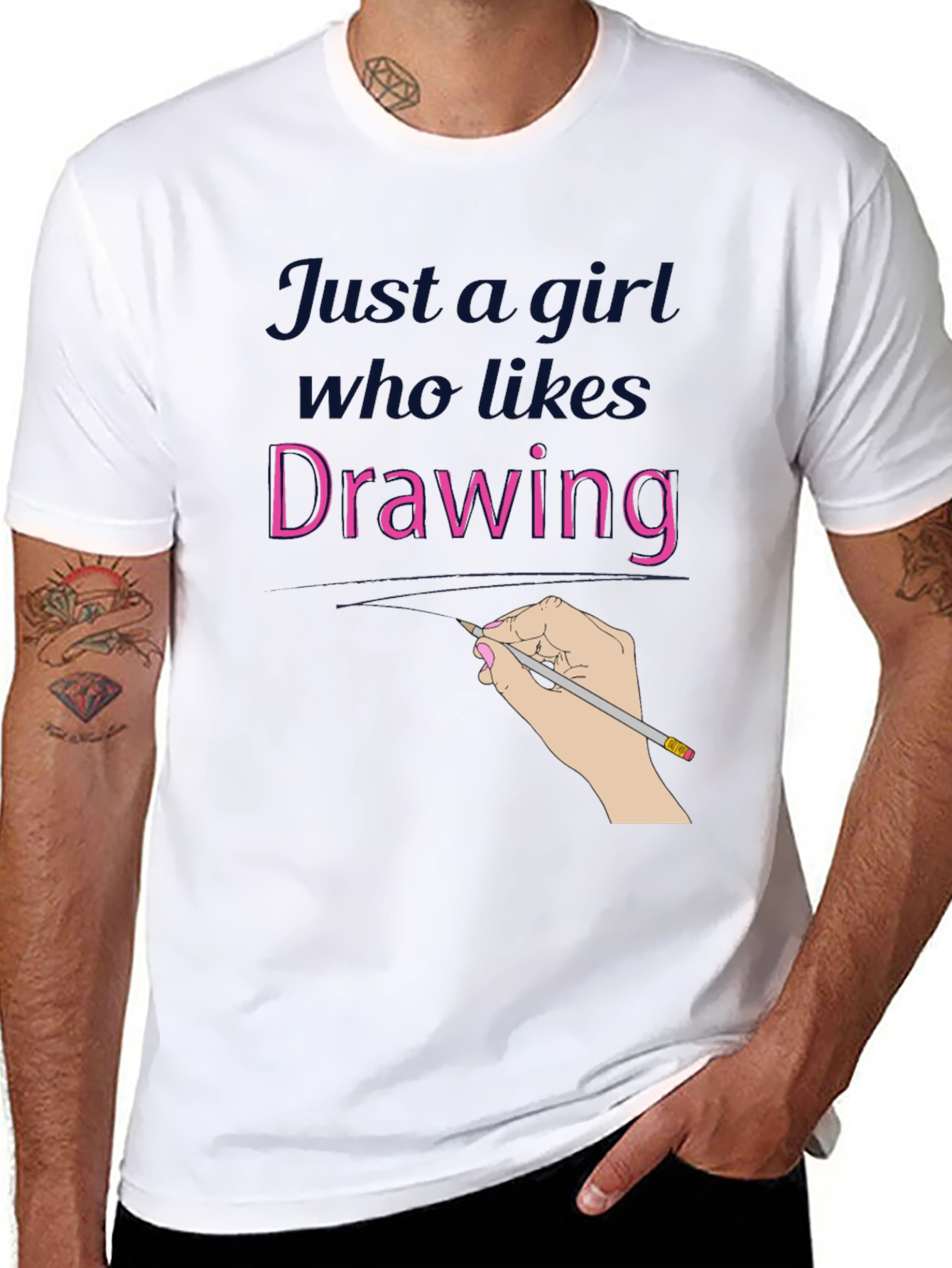 Just a Girl Who Likes Drawing T-Shirt