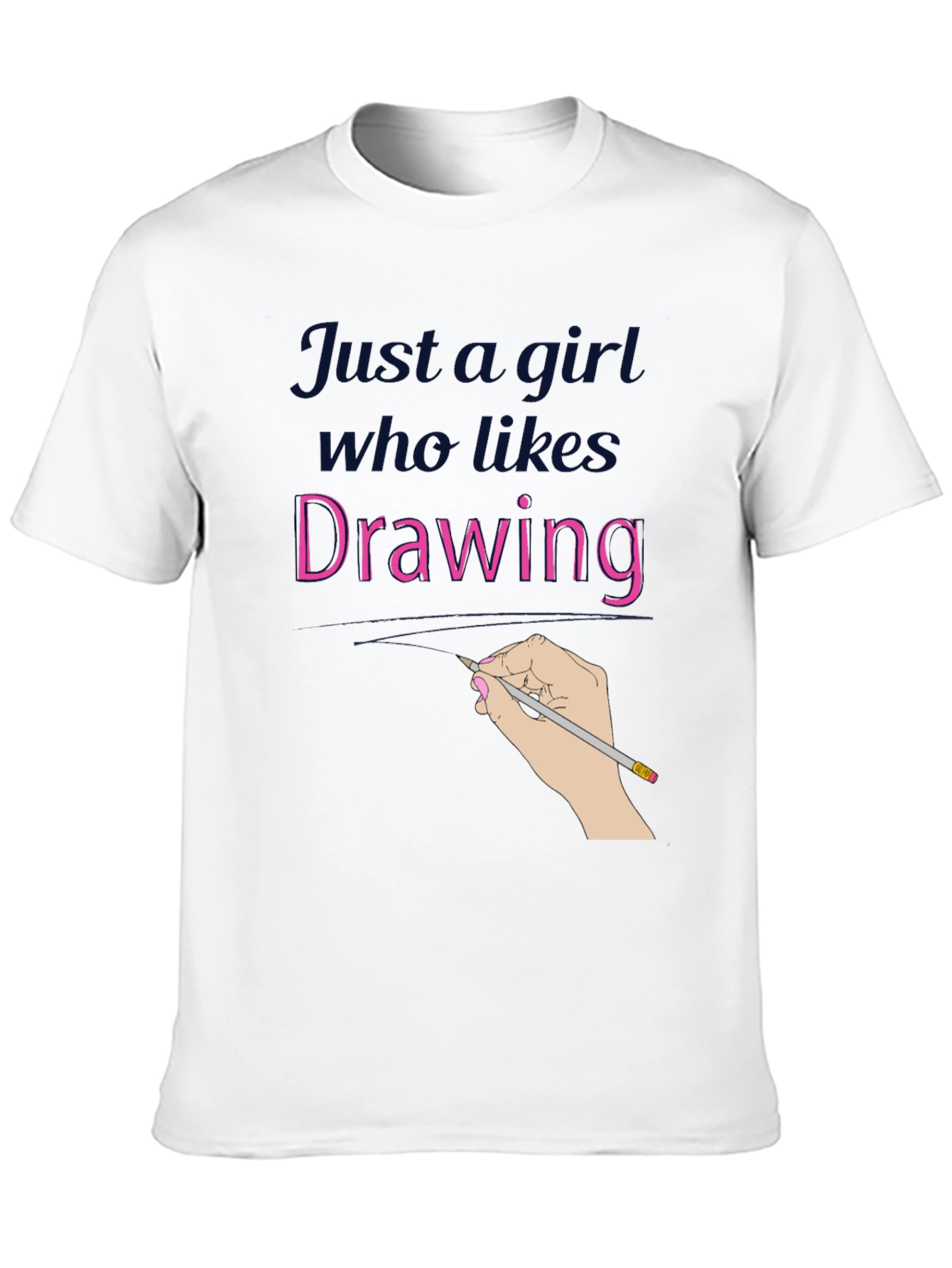 Just a Girl Who Likes Drawing T-Shirt