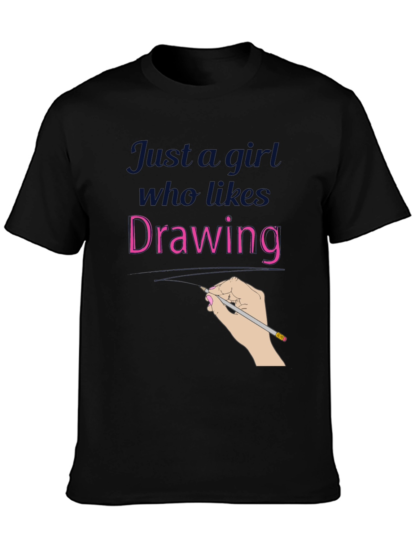 Just a Girl Who Likes Drawing T-Shirt