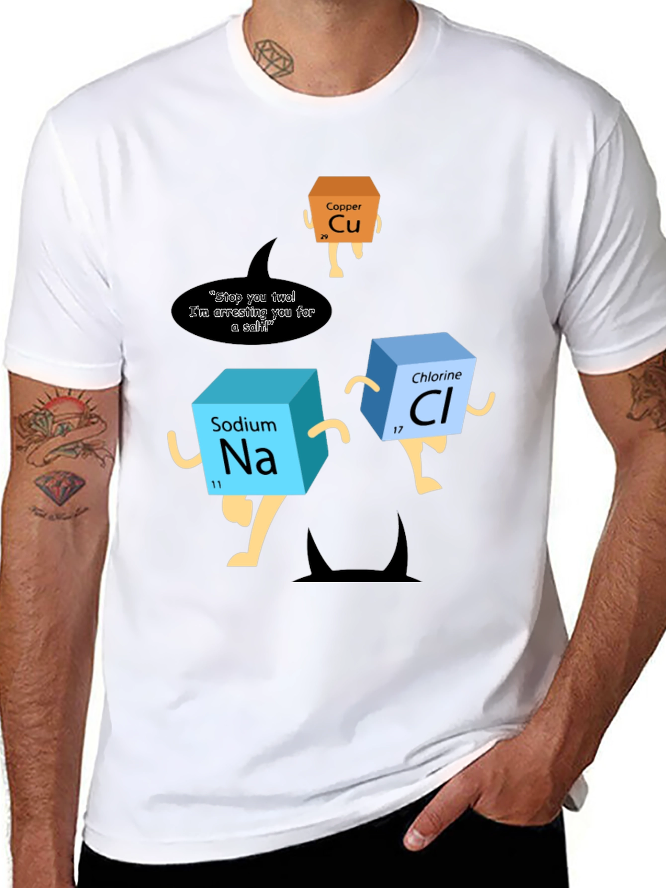 Chemistry Pun T-Shirt - Arresting Elements Design
