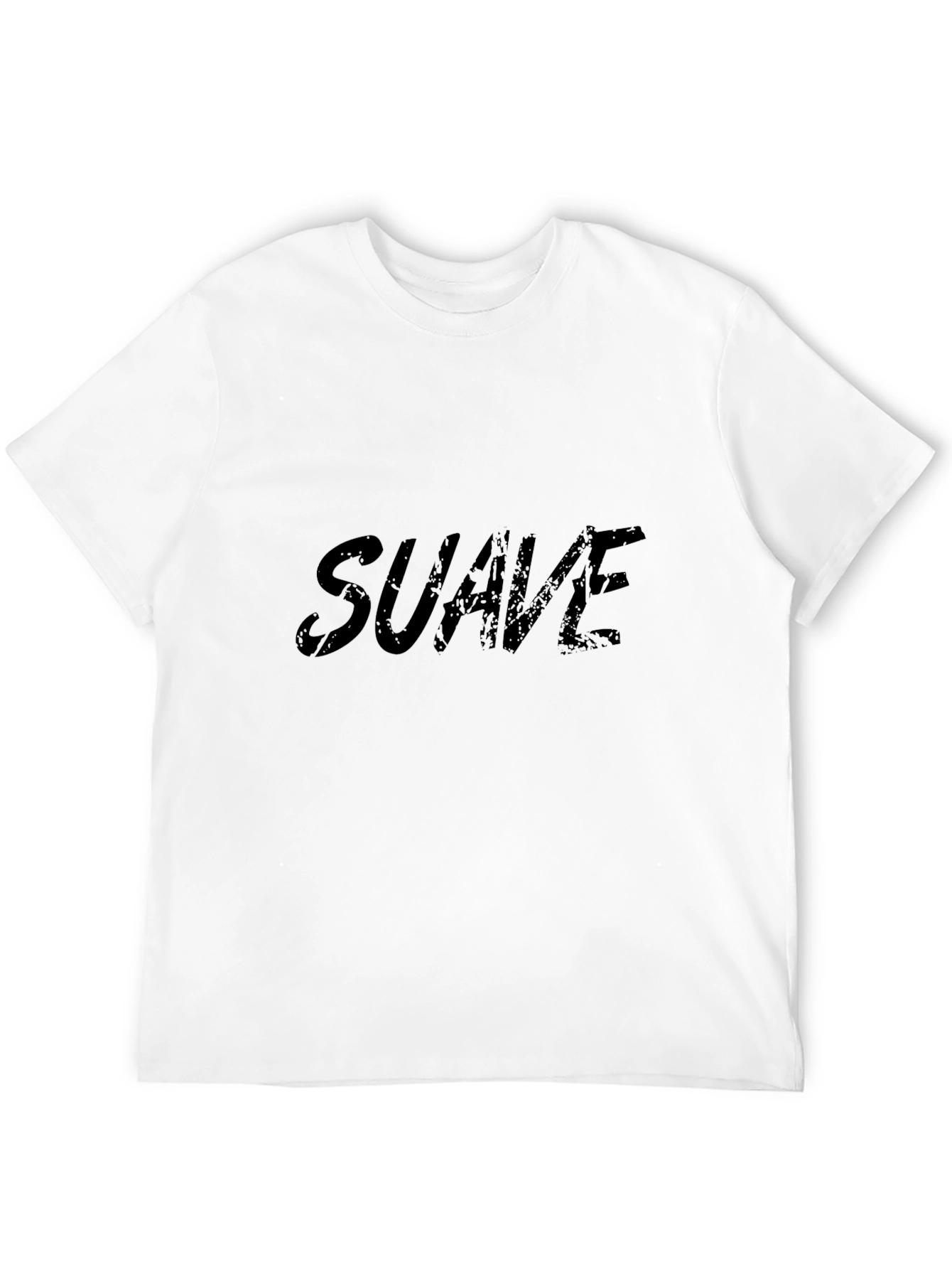 Suave Graphic Print Black T-Shirt