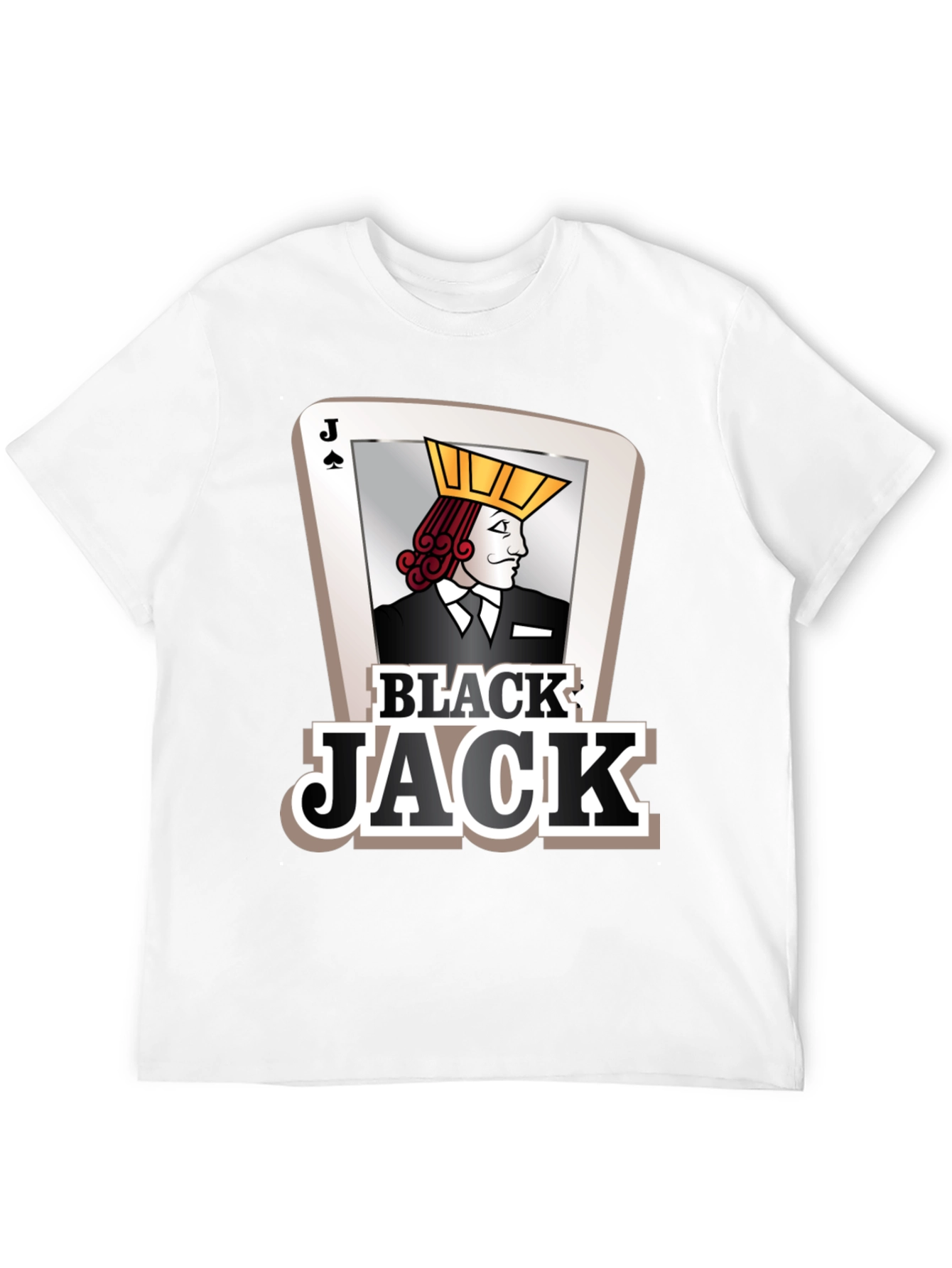 Black Jack Card Graphic Tee