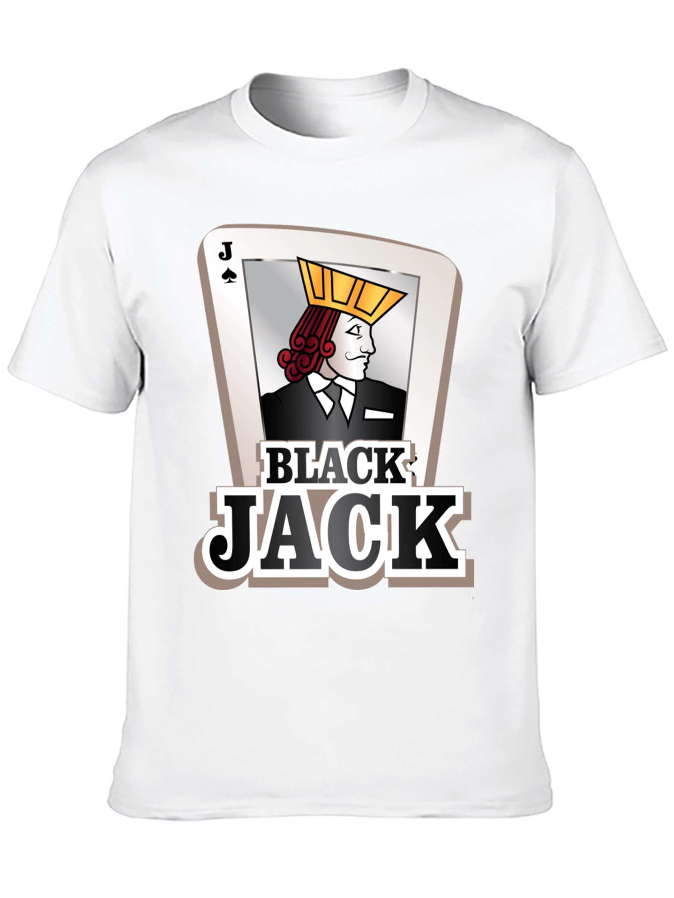 Black Jack Card Graphic Tee